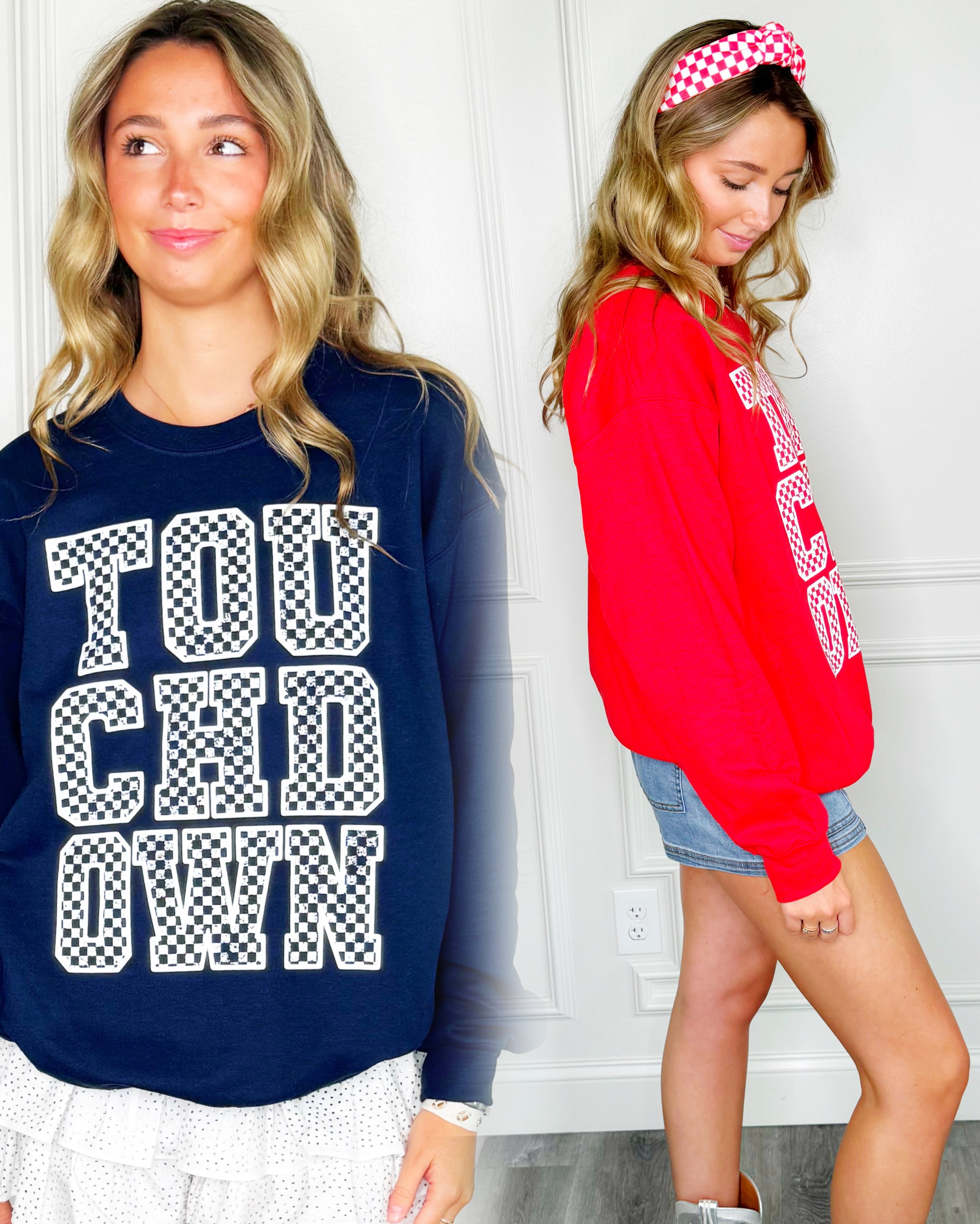 Checker Touchdown Sweatshirt