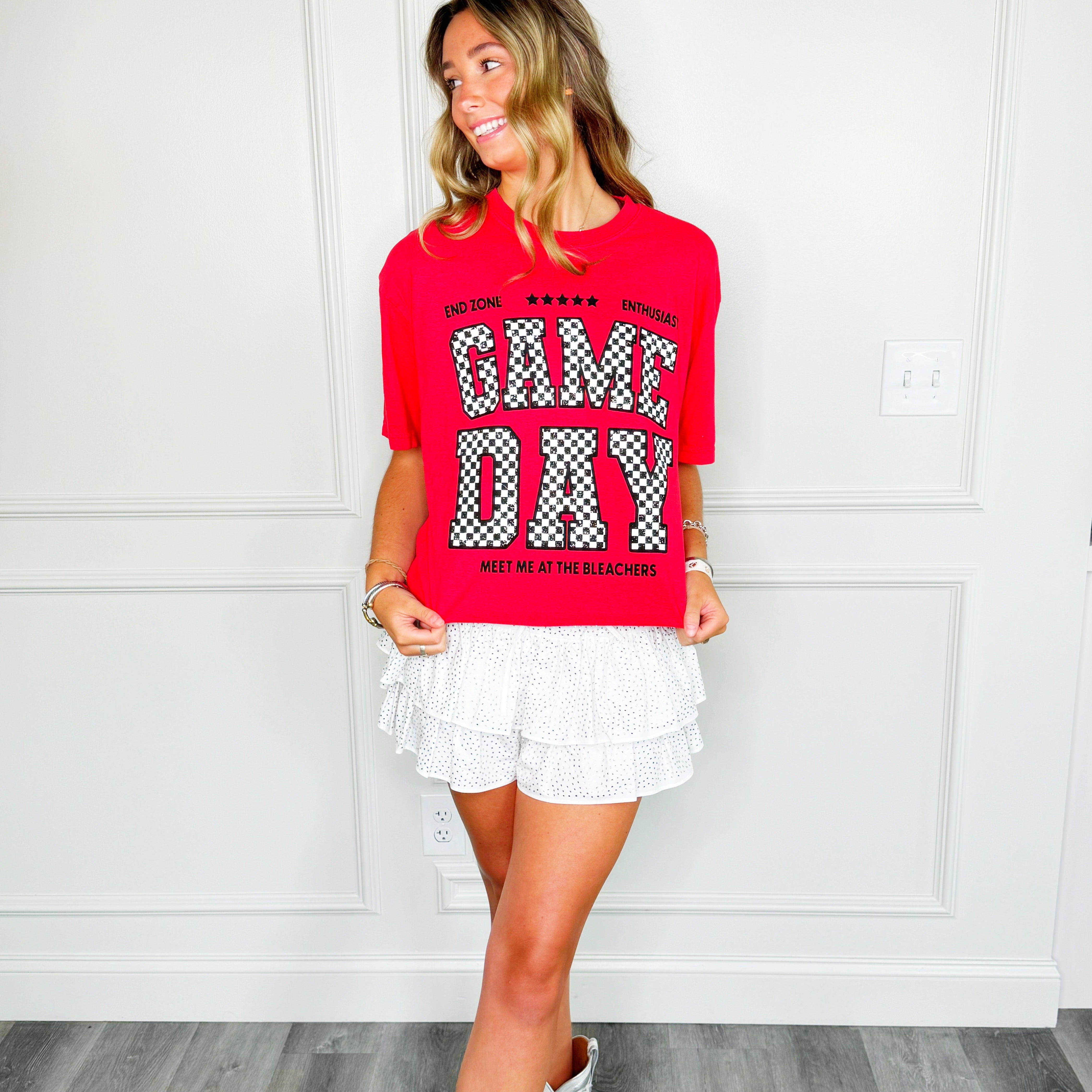 Checker Game Day Tee