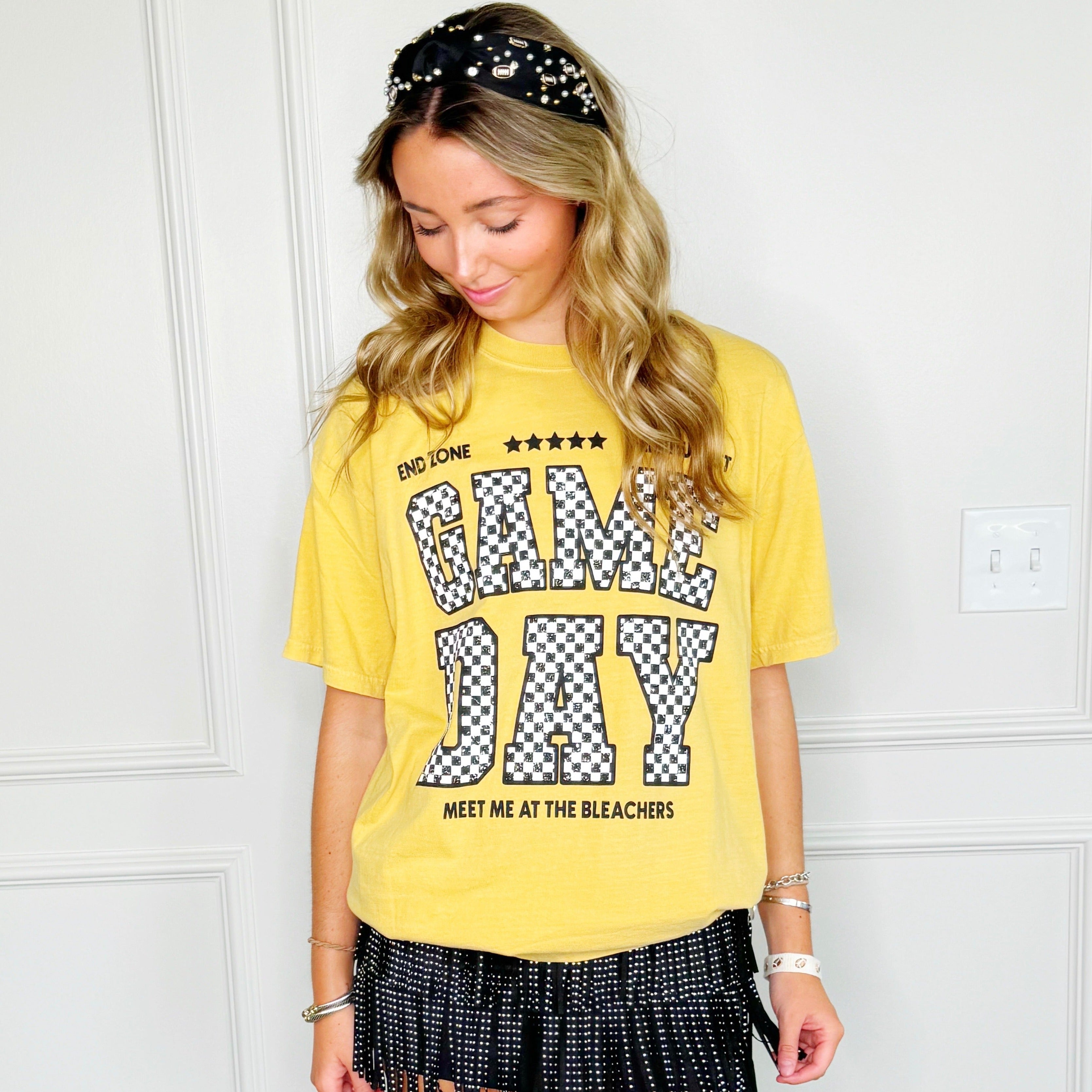 Checker Game Day Tee