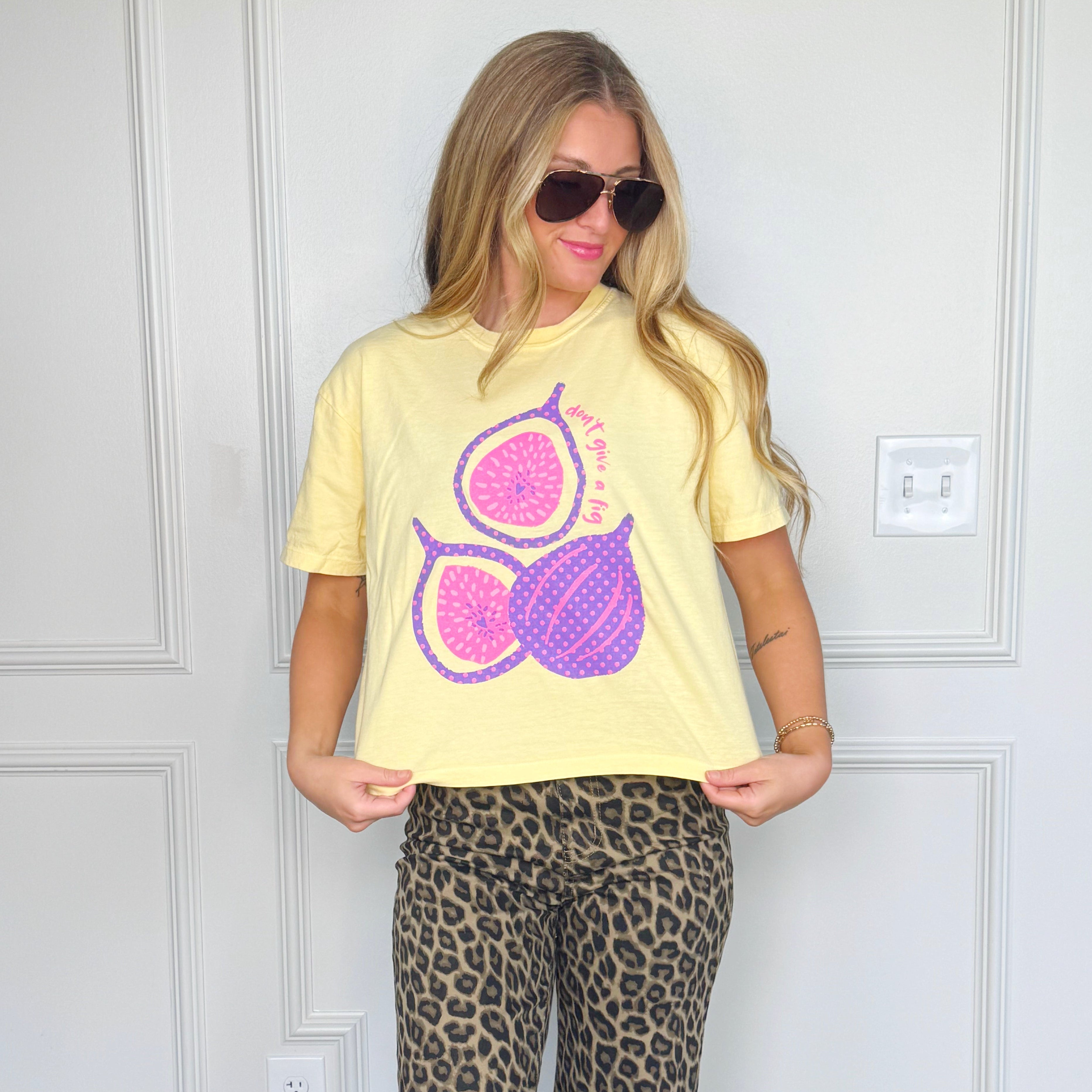 Figs Crop Tee