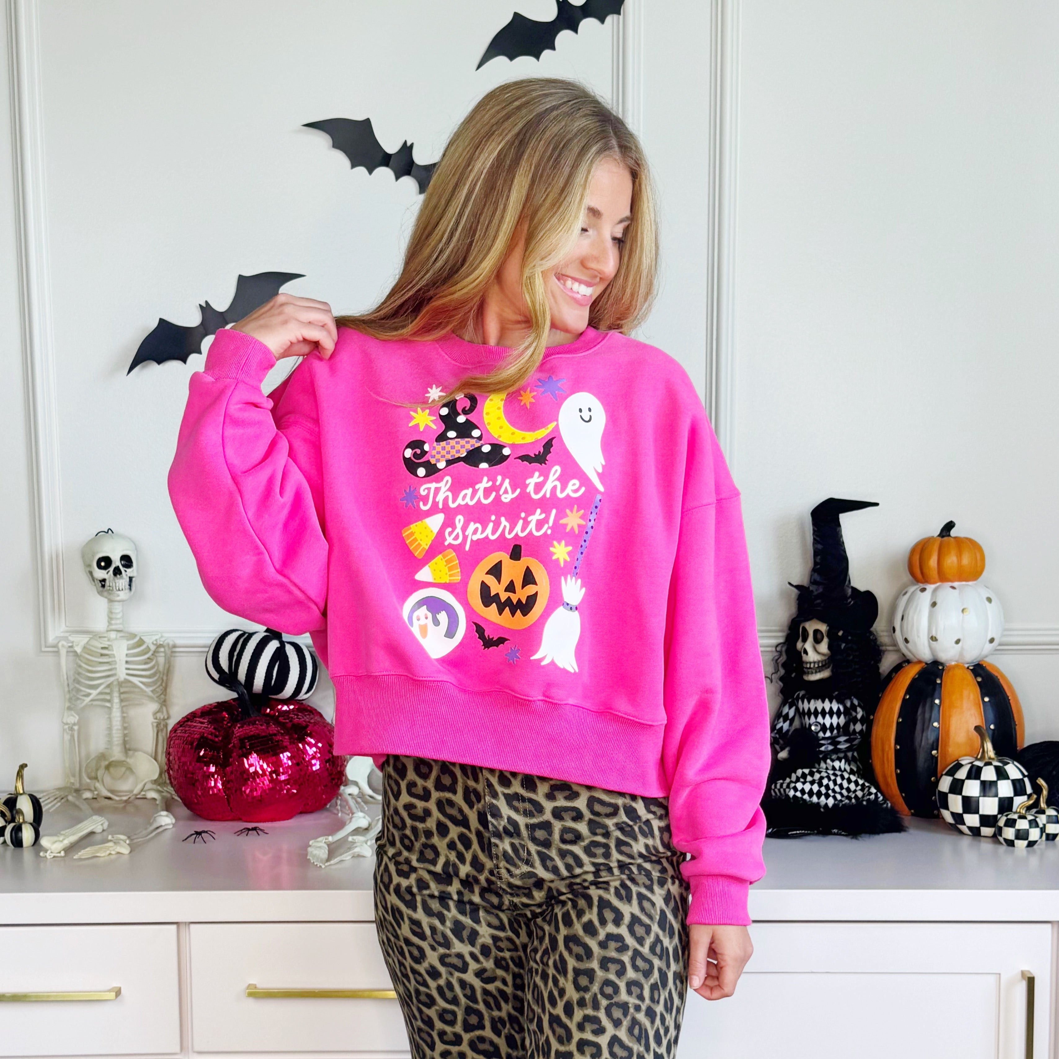 That's The Spirit Crop Sweatshirt-Pre Order!