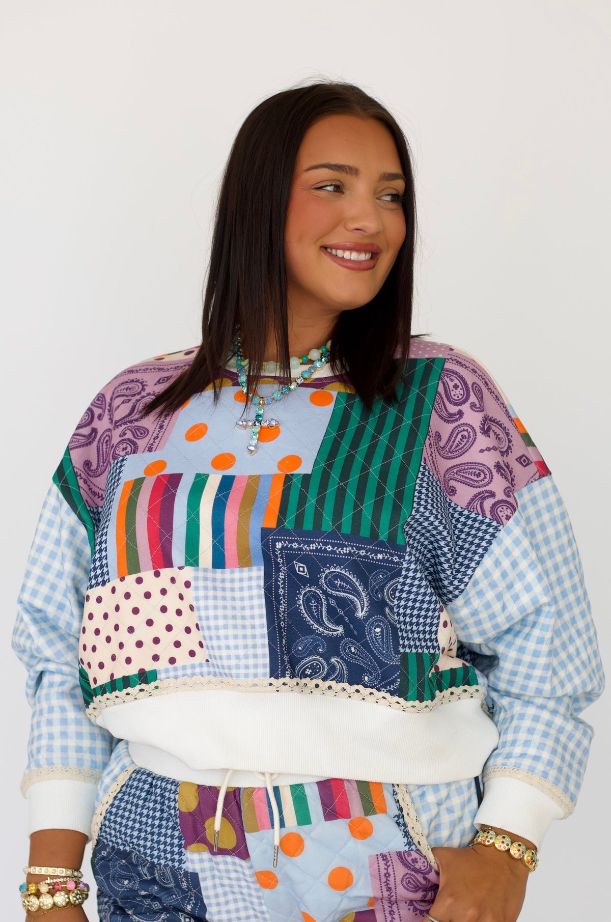 Patchwork Pretty Sweatshirt - *Pre-Sale - Est Ship Mid Nov **