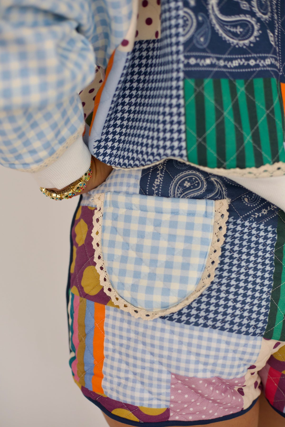 Patchwork Pretty Shorts - *Pre Sale-Est Ship Mid Nov**