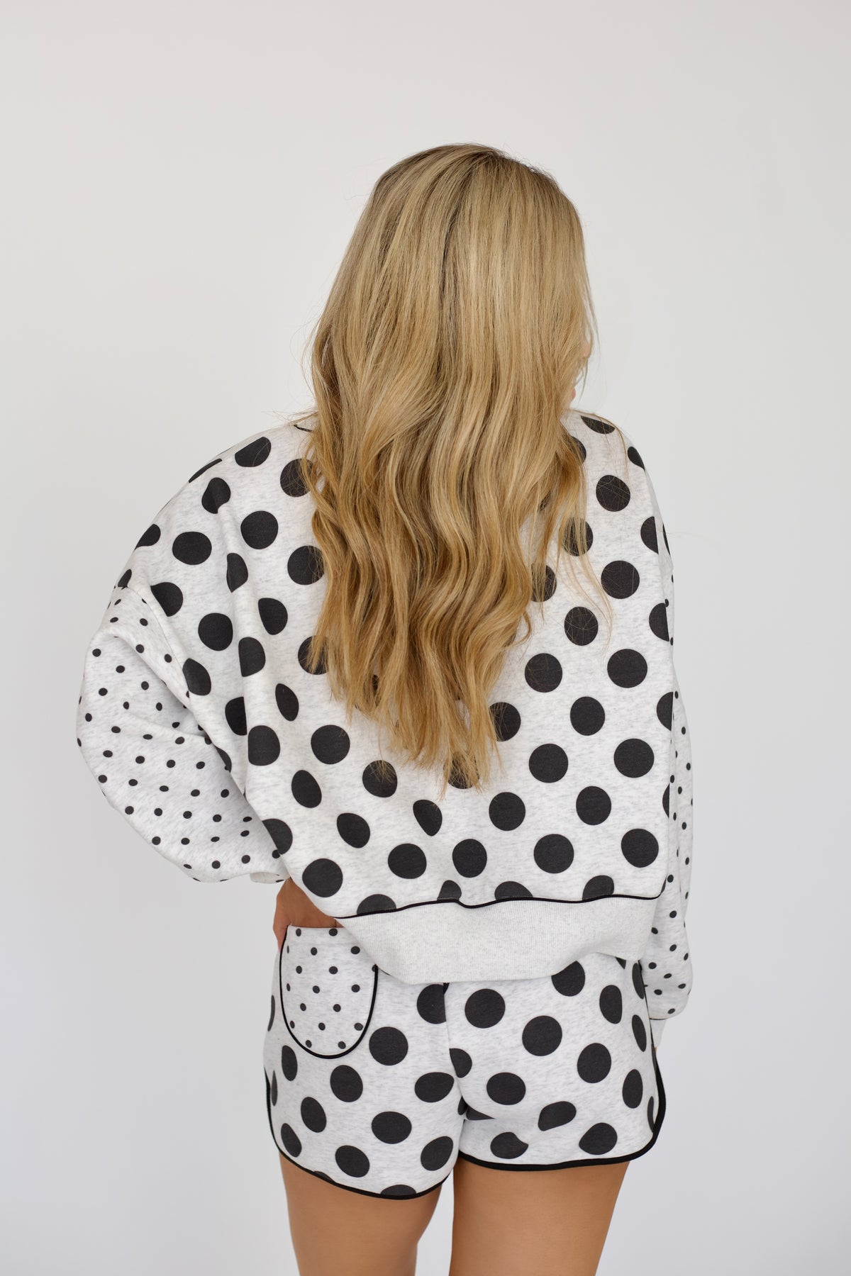 Grey Polka Dot Dream Sweatshirt