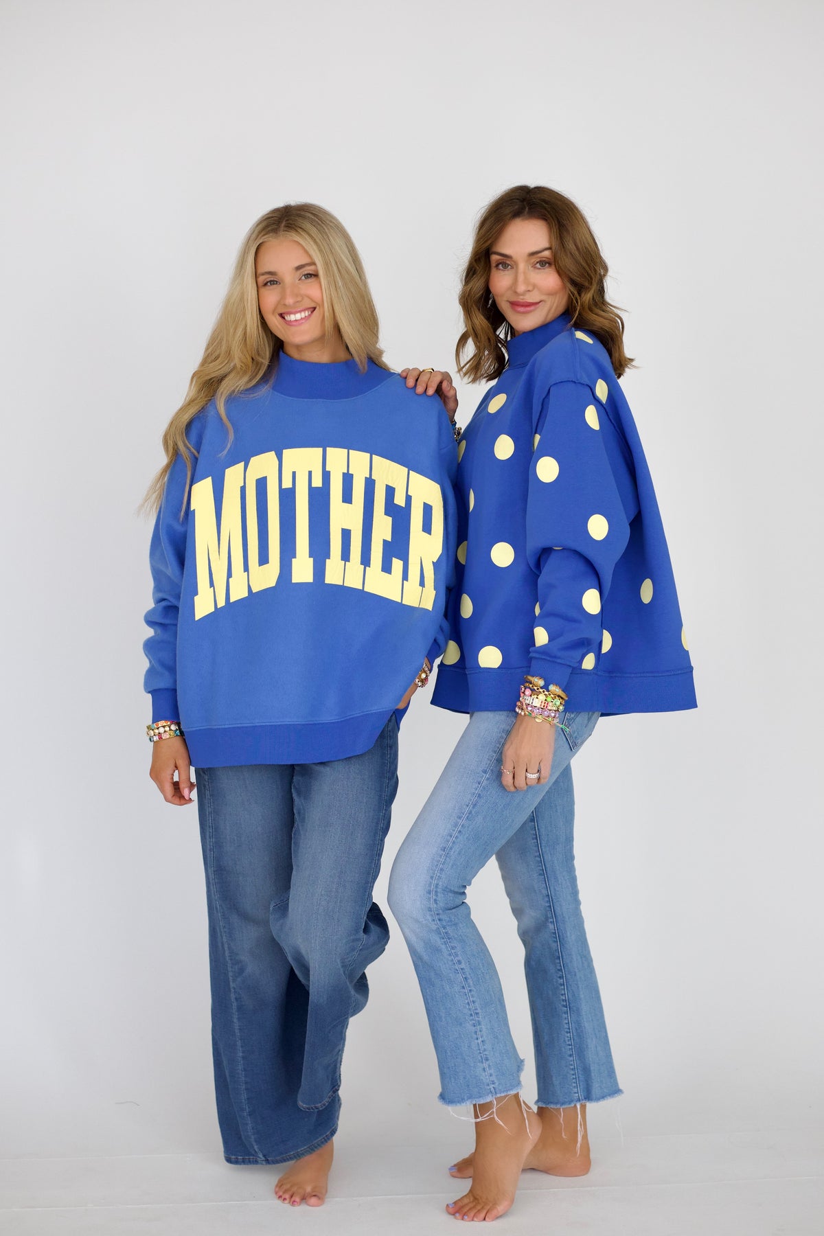 Mother 2-Sided Mock Sweatshirt