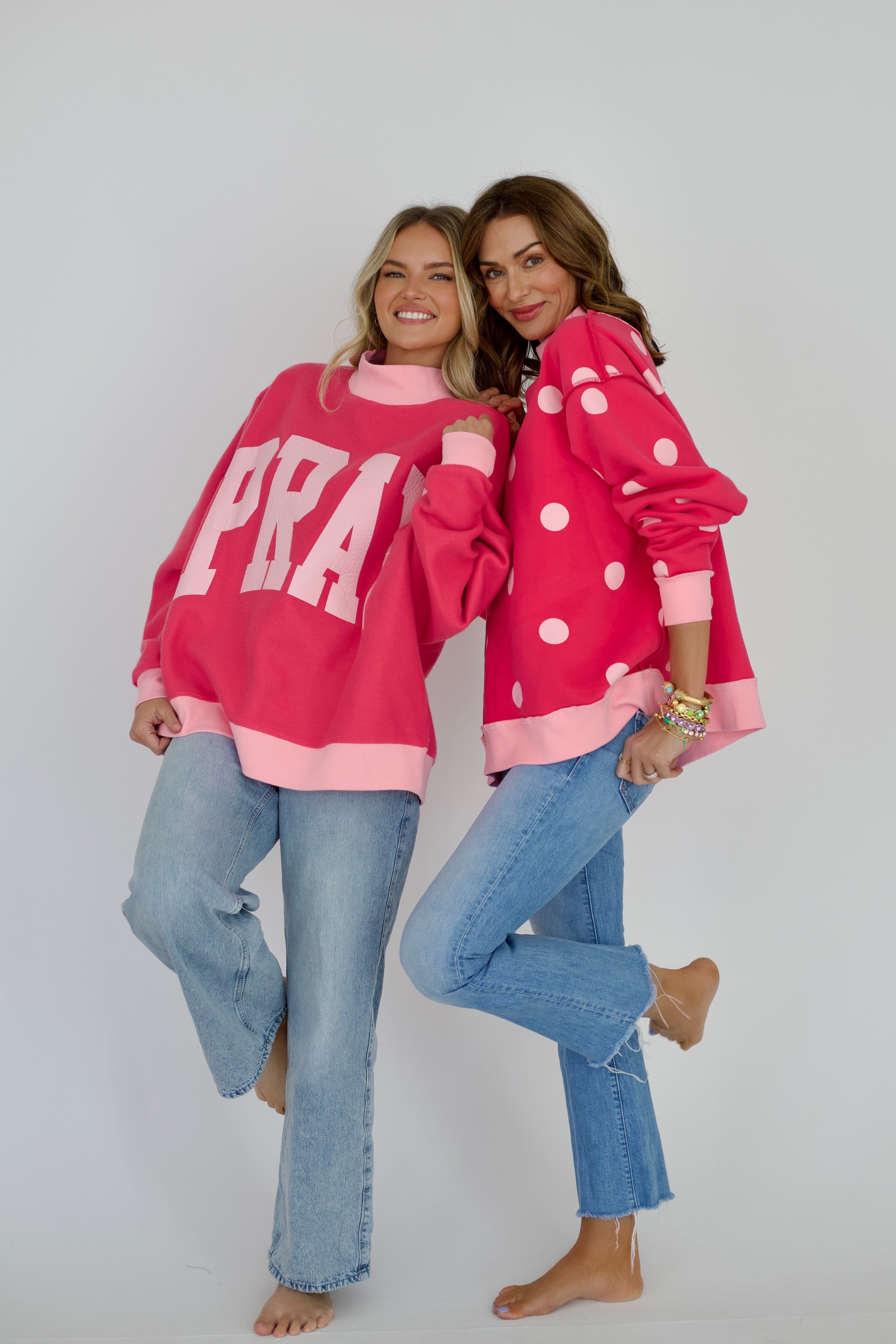Just Pray 2-Sided Mock Sweatshirt