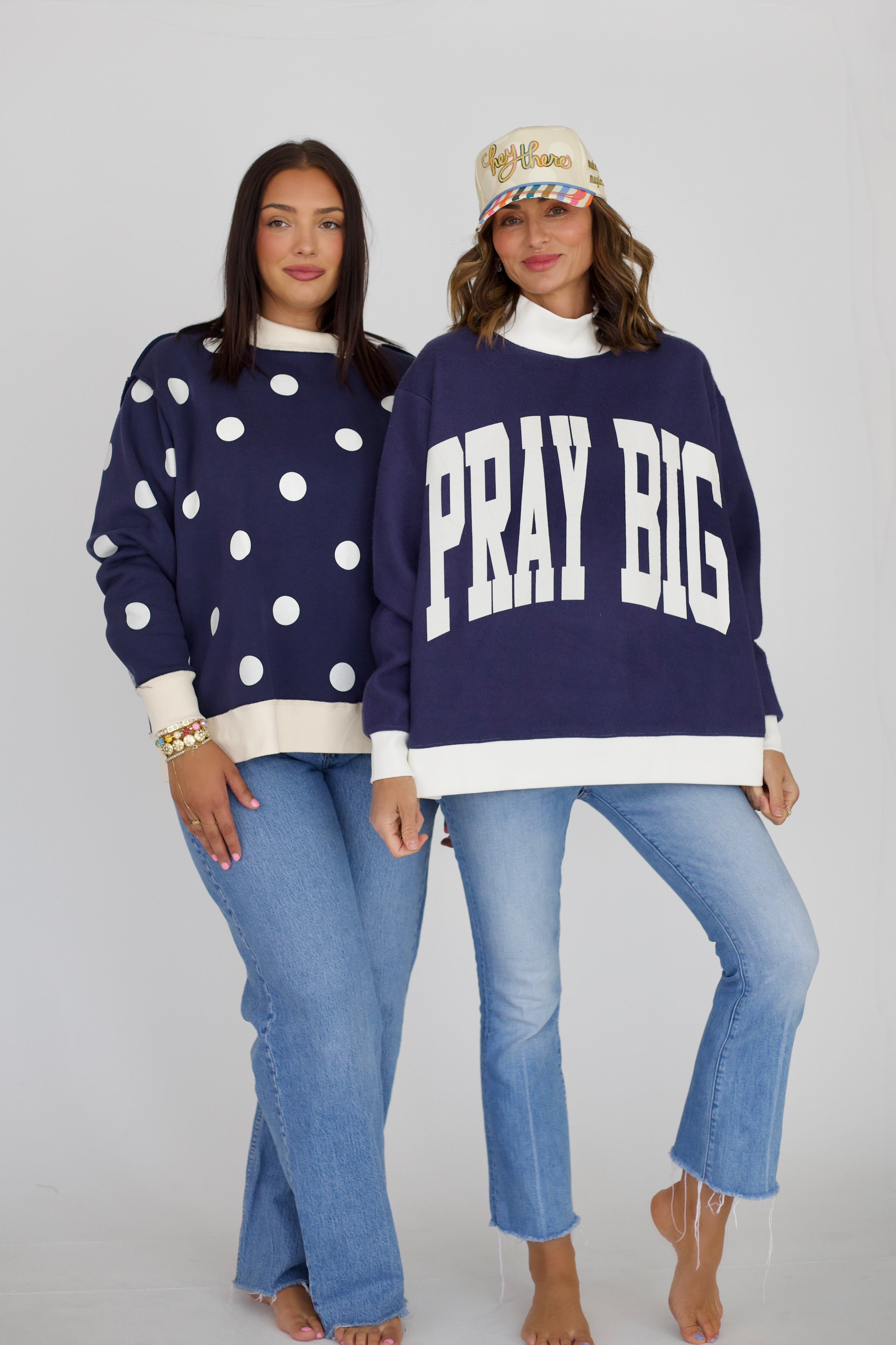 Pray Big 2-Sided Mock Sweatshirt