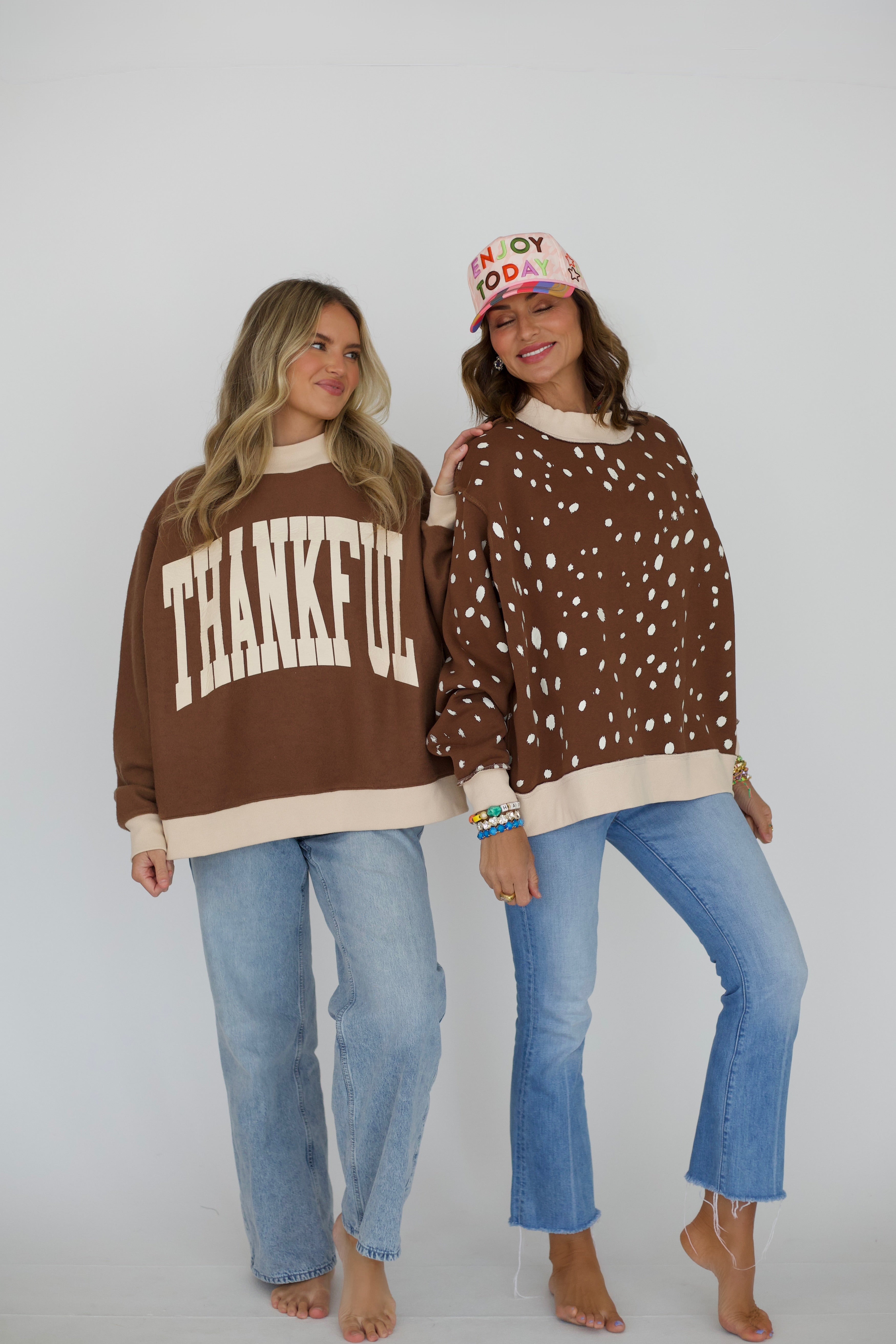 THANKFUL 2-Sided Mock Sweatshirt - PRE-SALE SHIP DATE 9/15*