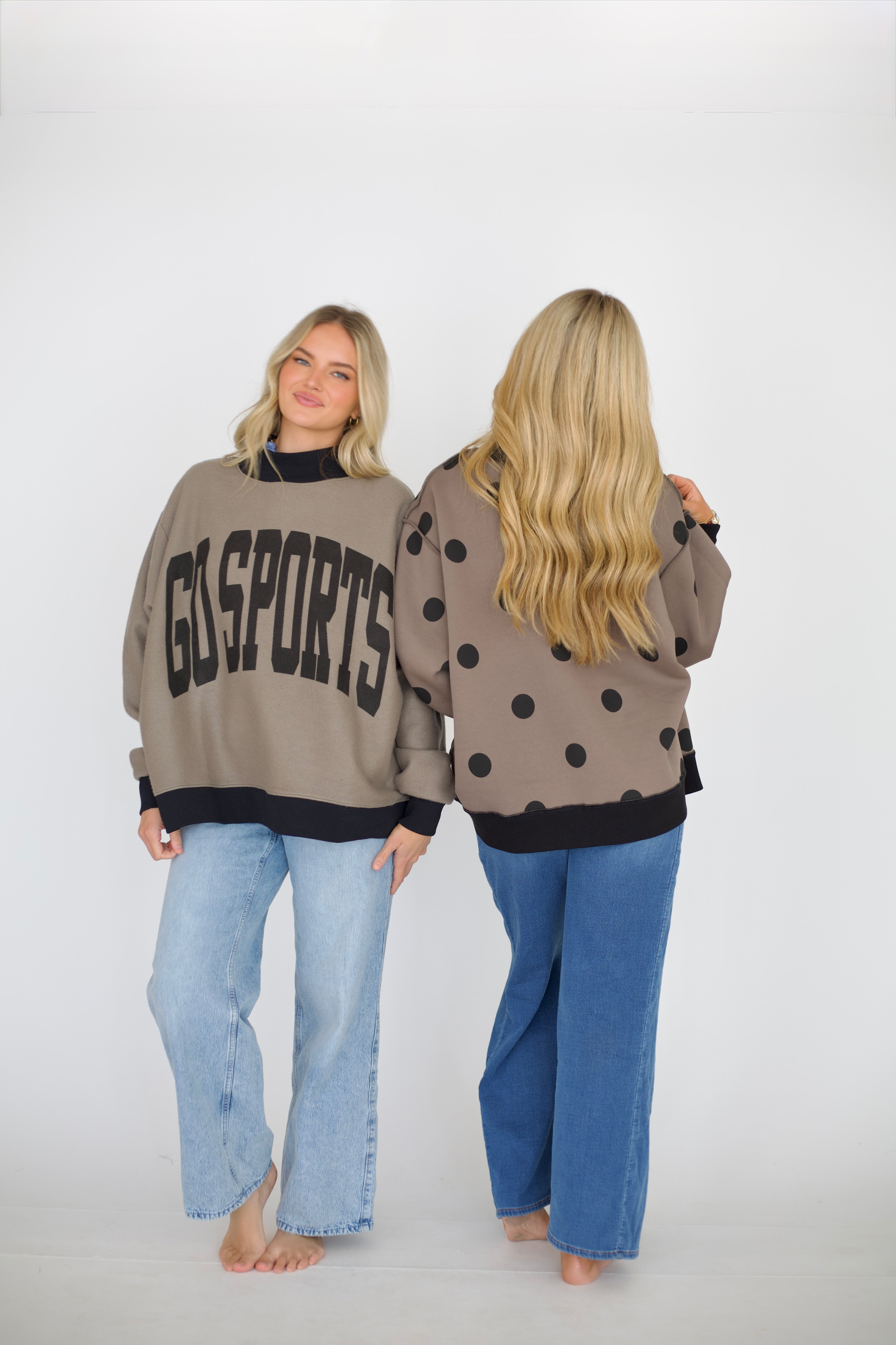 Go Sports 2-Sided Mock Sweatshirt - PRE-SALE SHIP DATE 9/1*