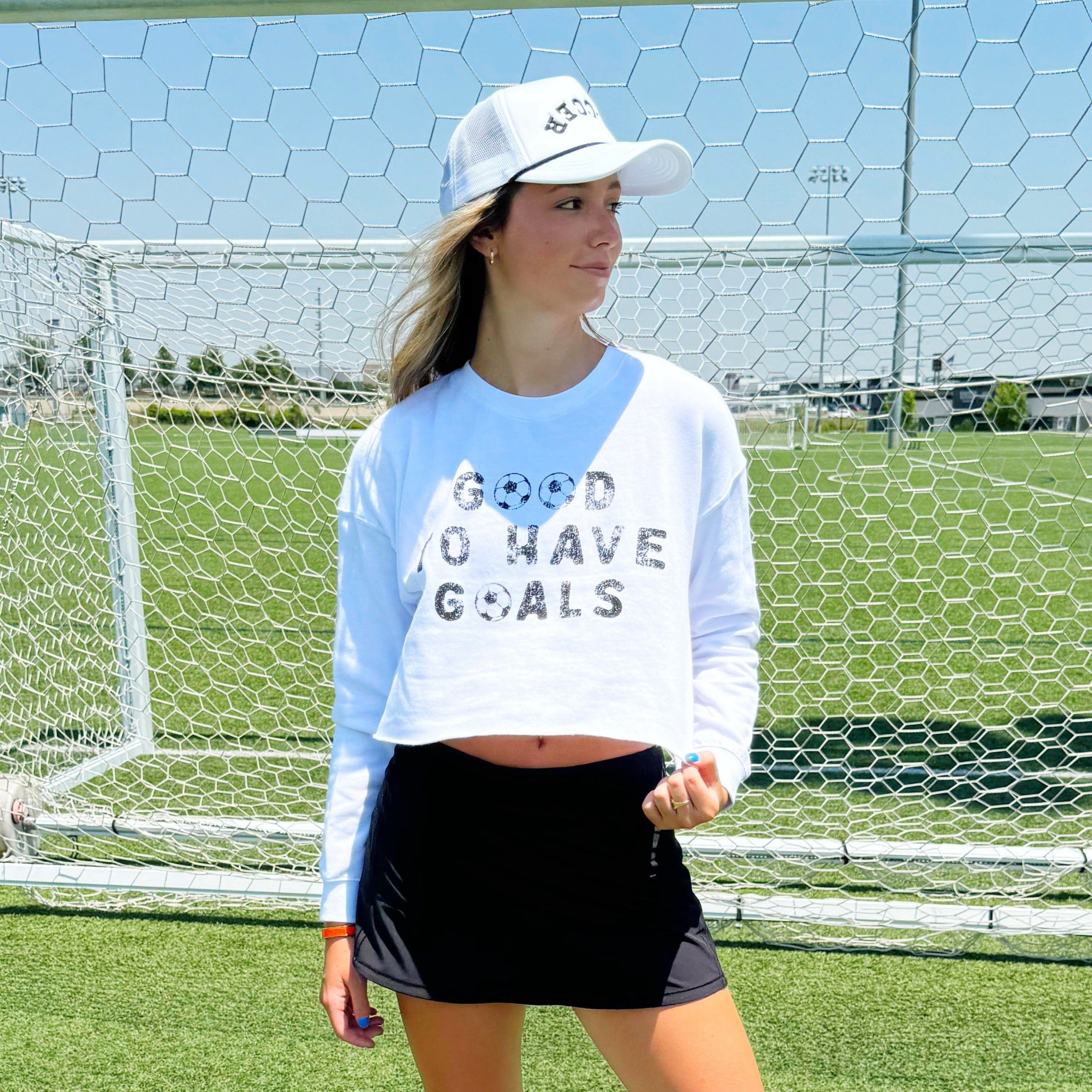 Good to Have Goals Cropped Sweatshirt