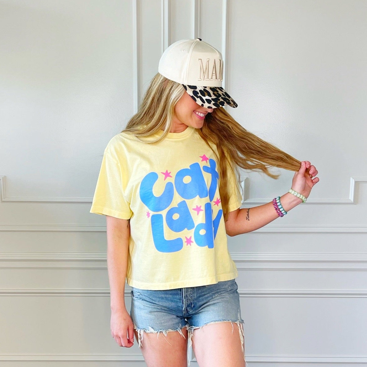 Cat Lady Crop Tee