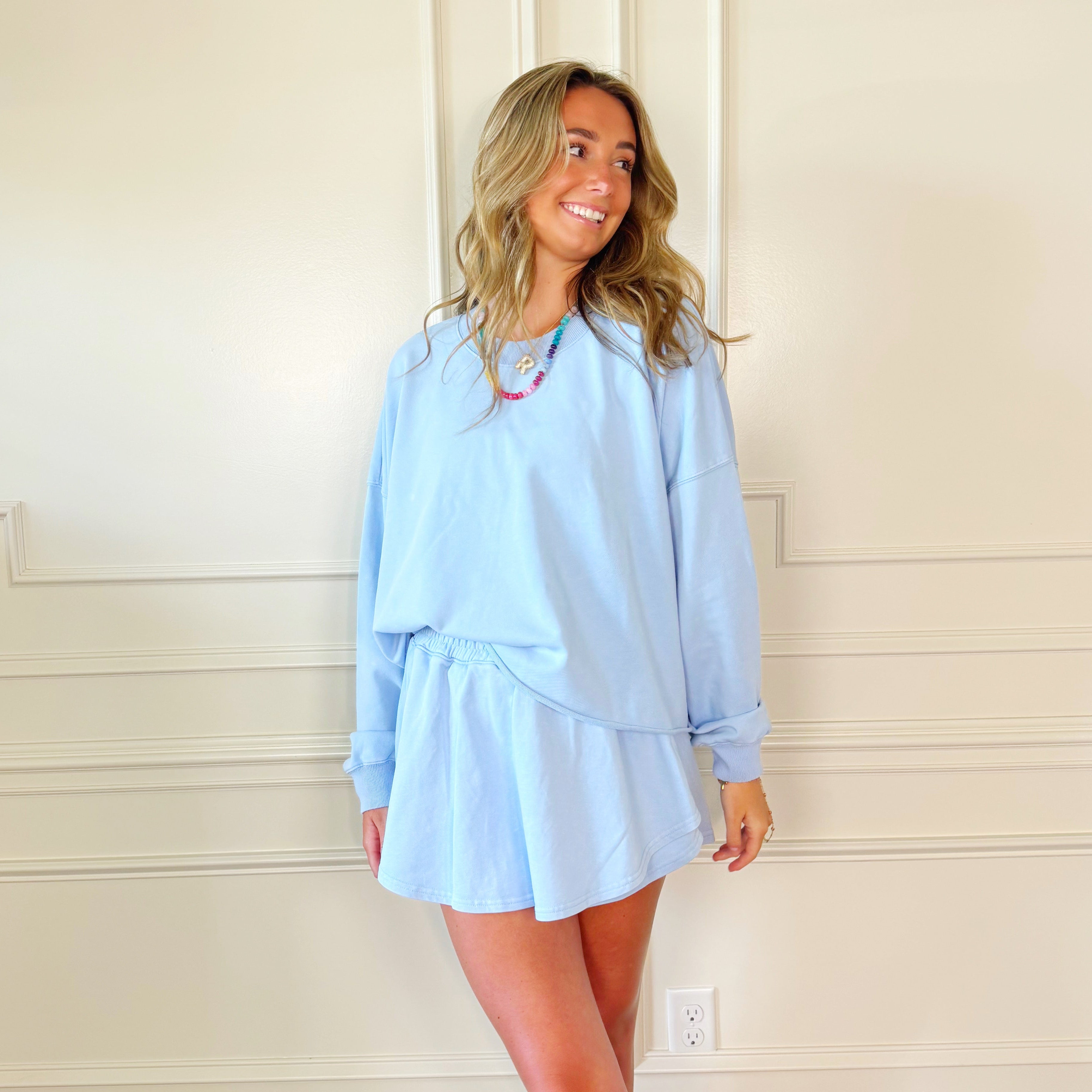 Powder Blue Skort