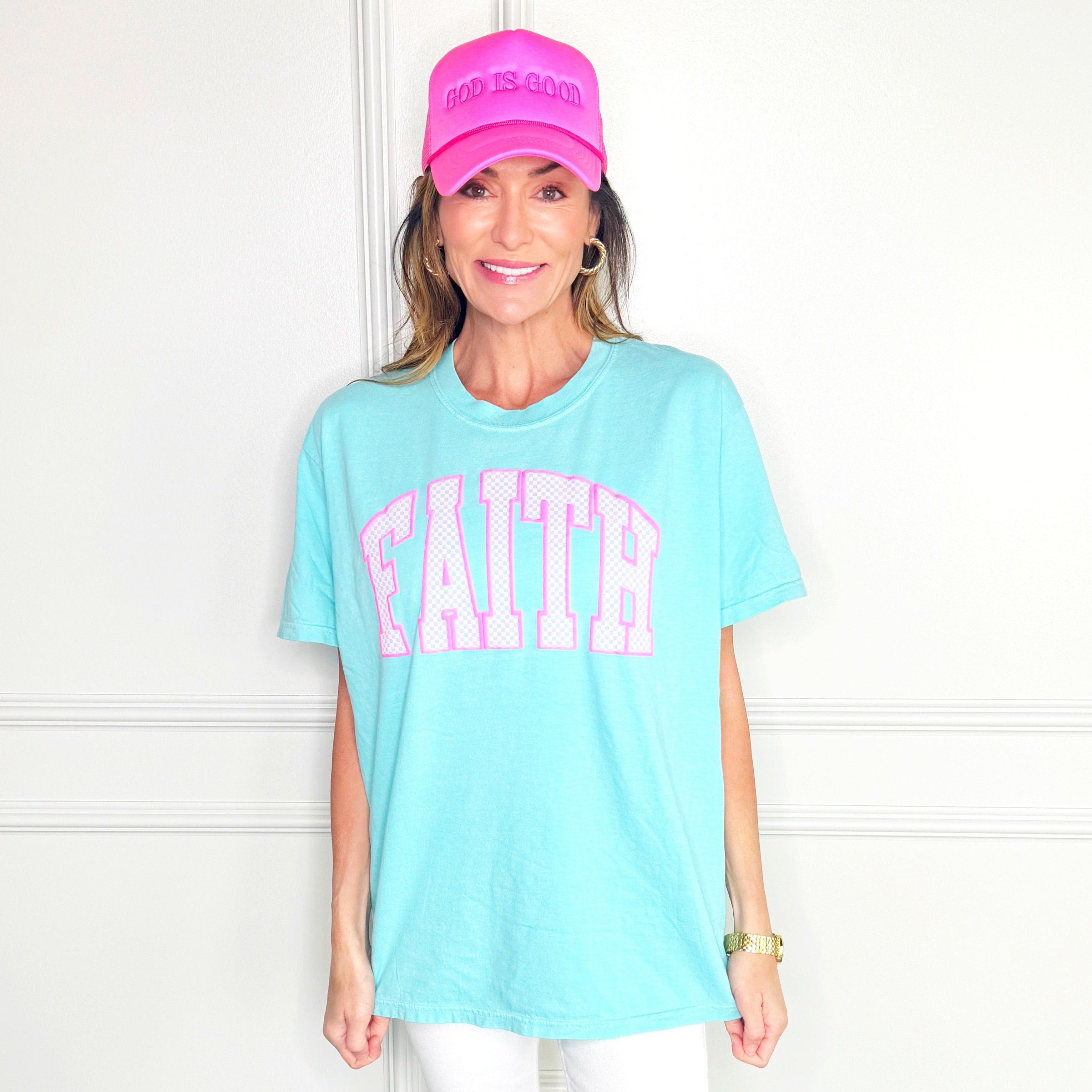 Checkered Puff Faith Tee