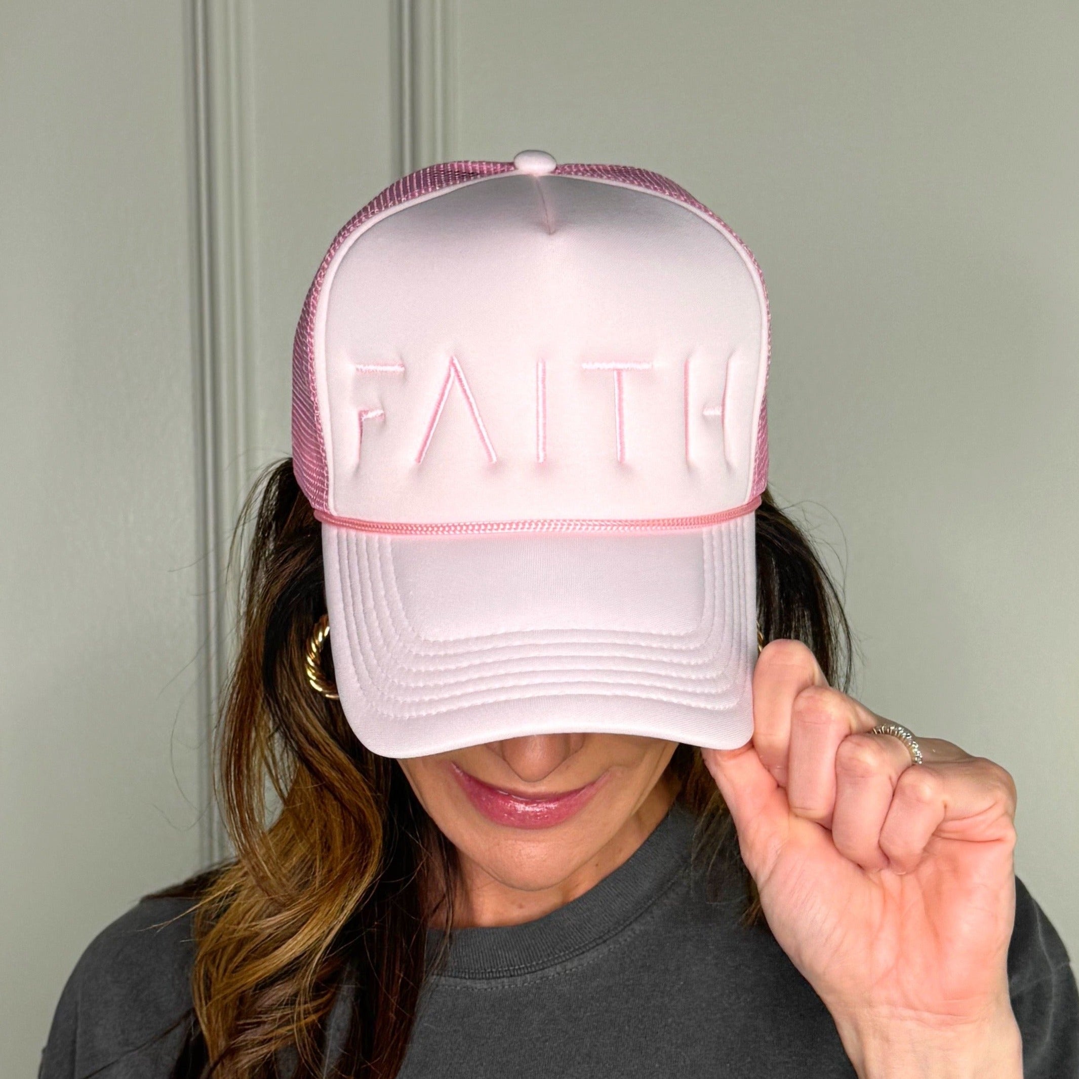 Faith Light Pink & Pink Trucker Hat