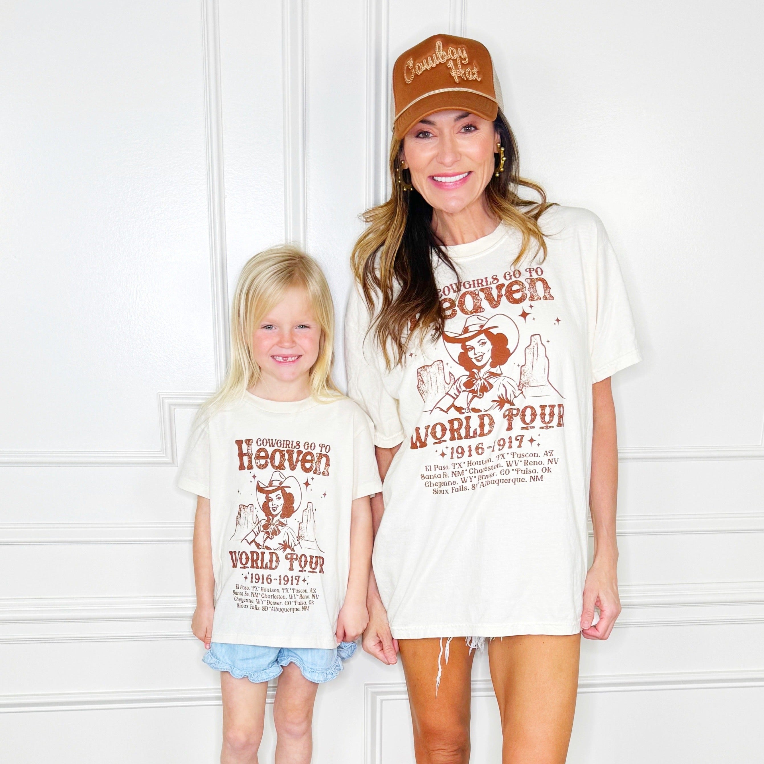Cowgirls Go To Heaven Youth & Adult Tee