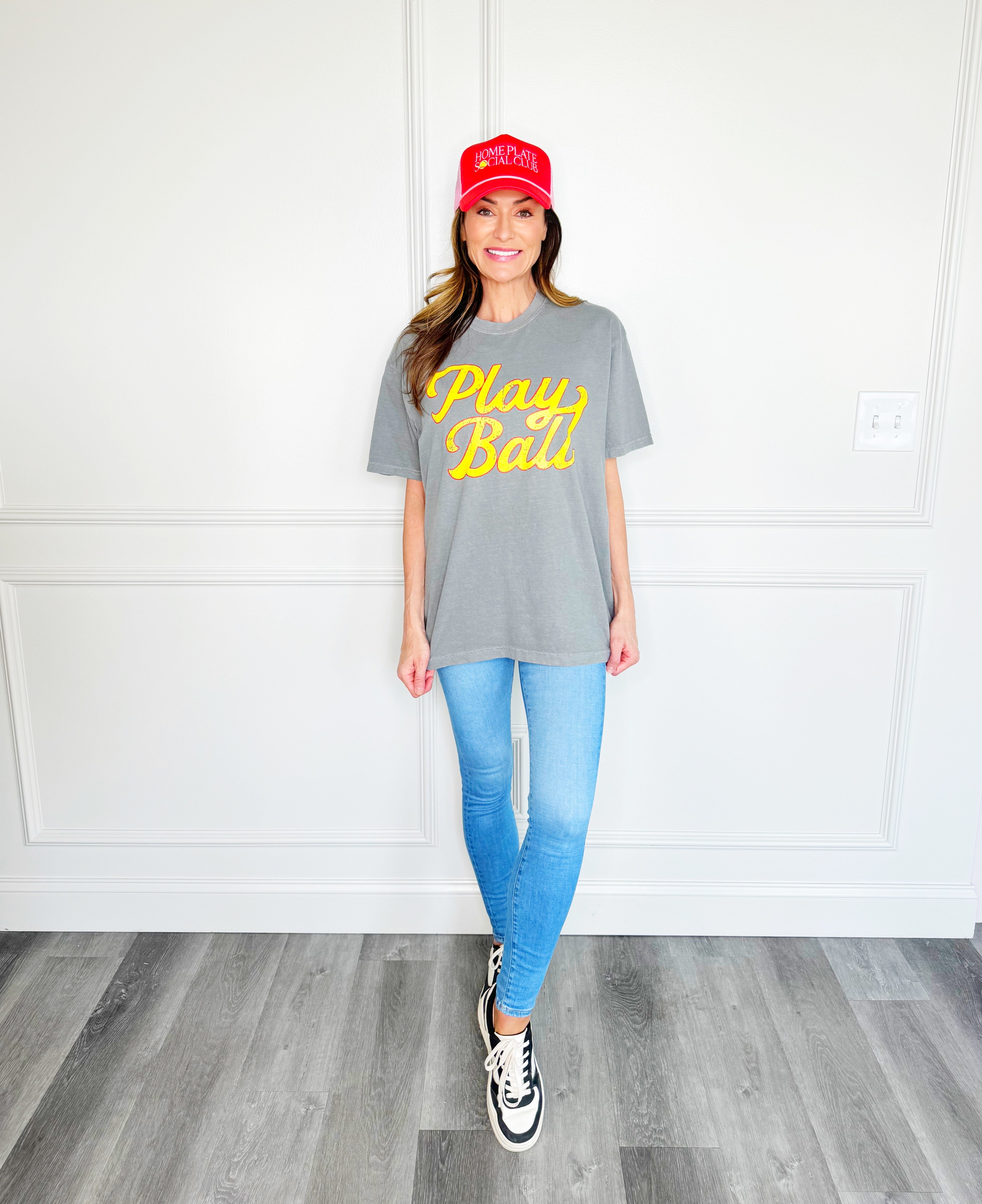 Play Ball Grey Tee