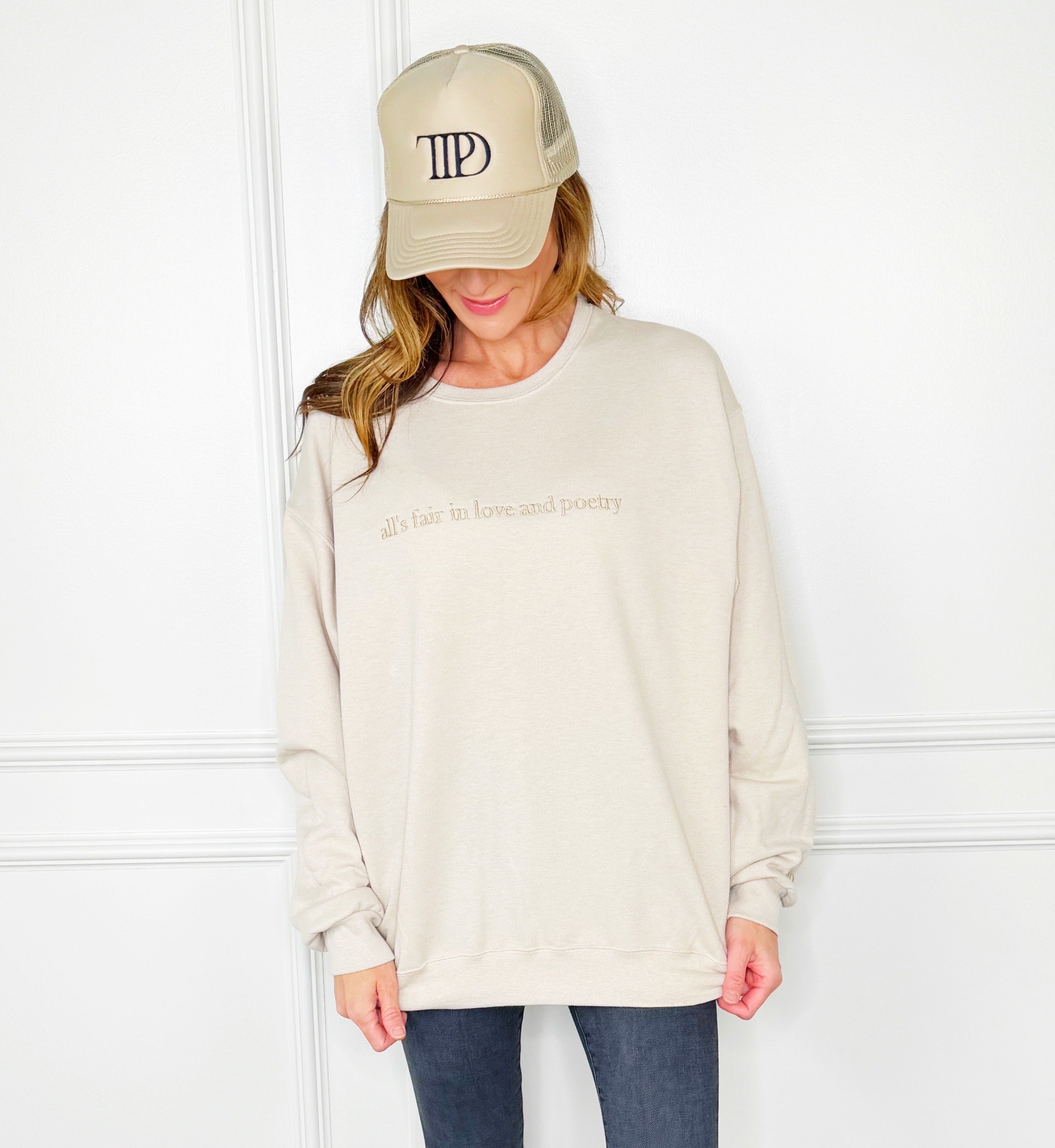 All is Fair Embroidered Sweatshirt