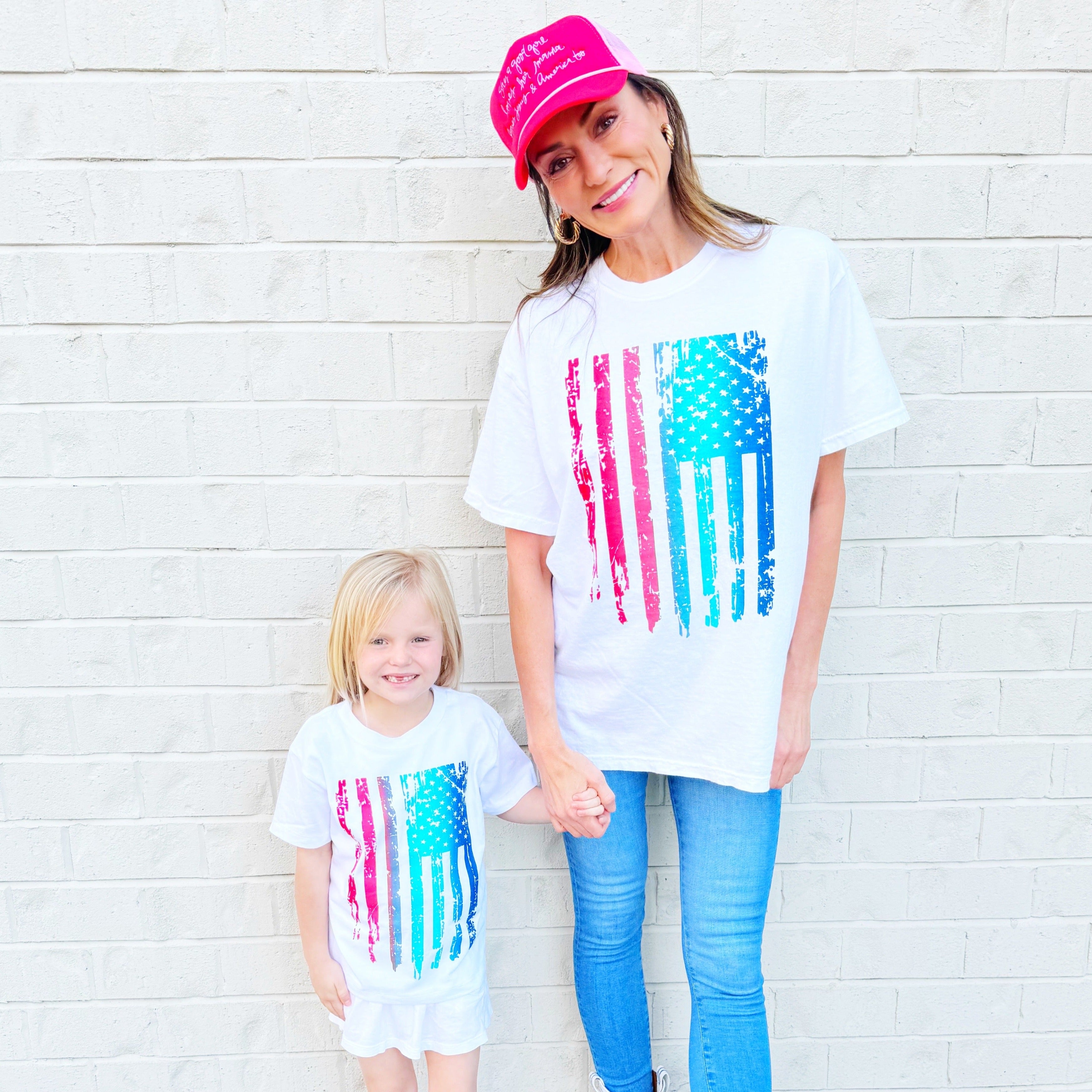 Ombre Flag Youth & Adult tee