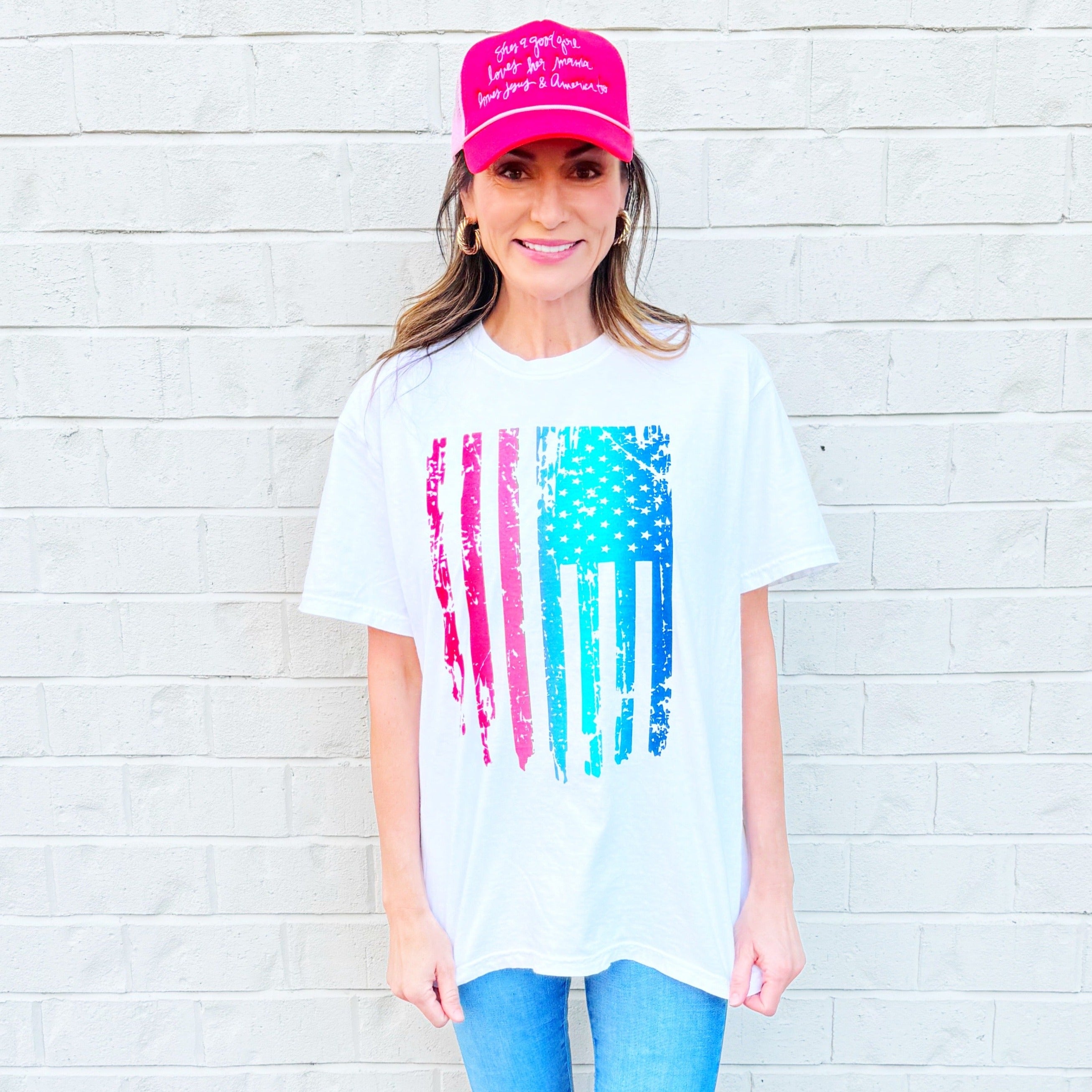 Ombre Flag Youth & Adult tee