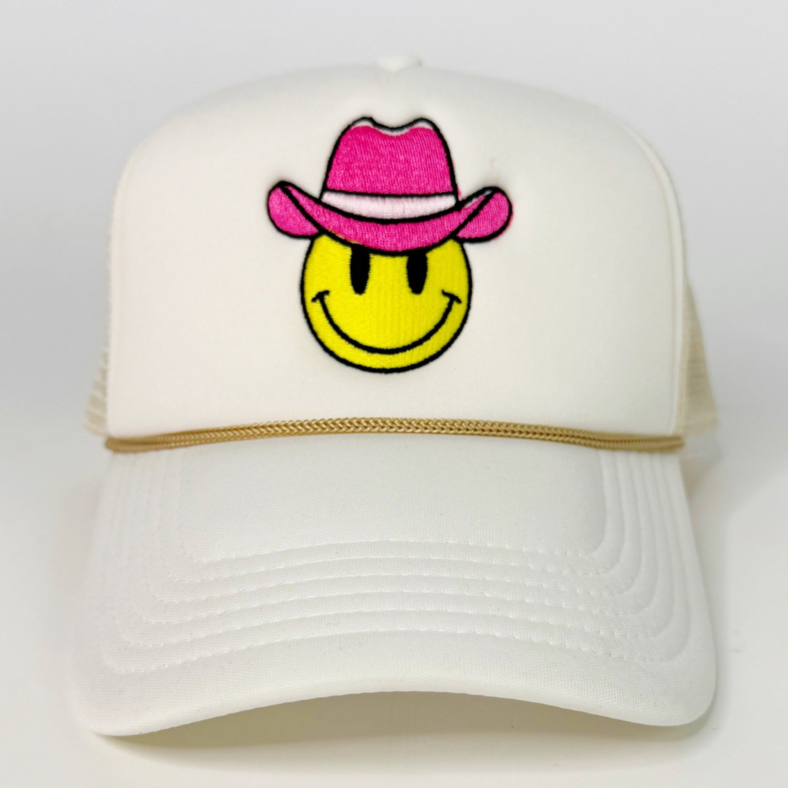 Cowboy Smiley Trucker Hat