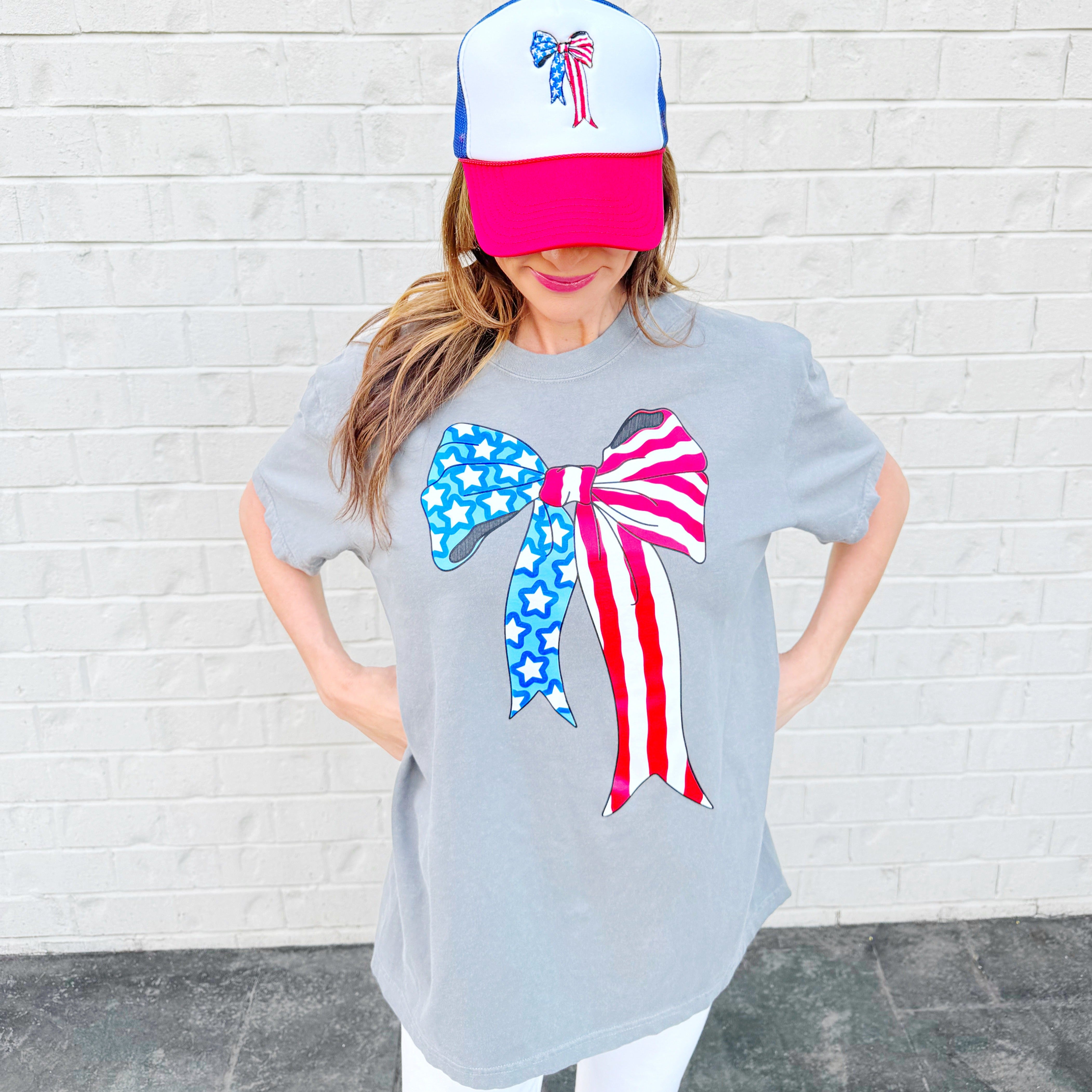 USA Bow Poppy & Pine Youth & Adult Tee