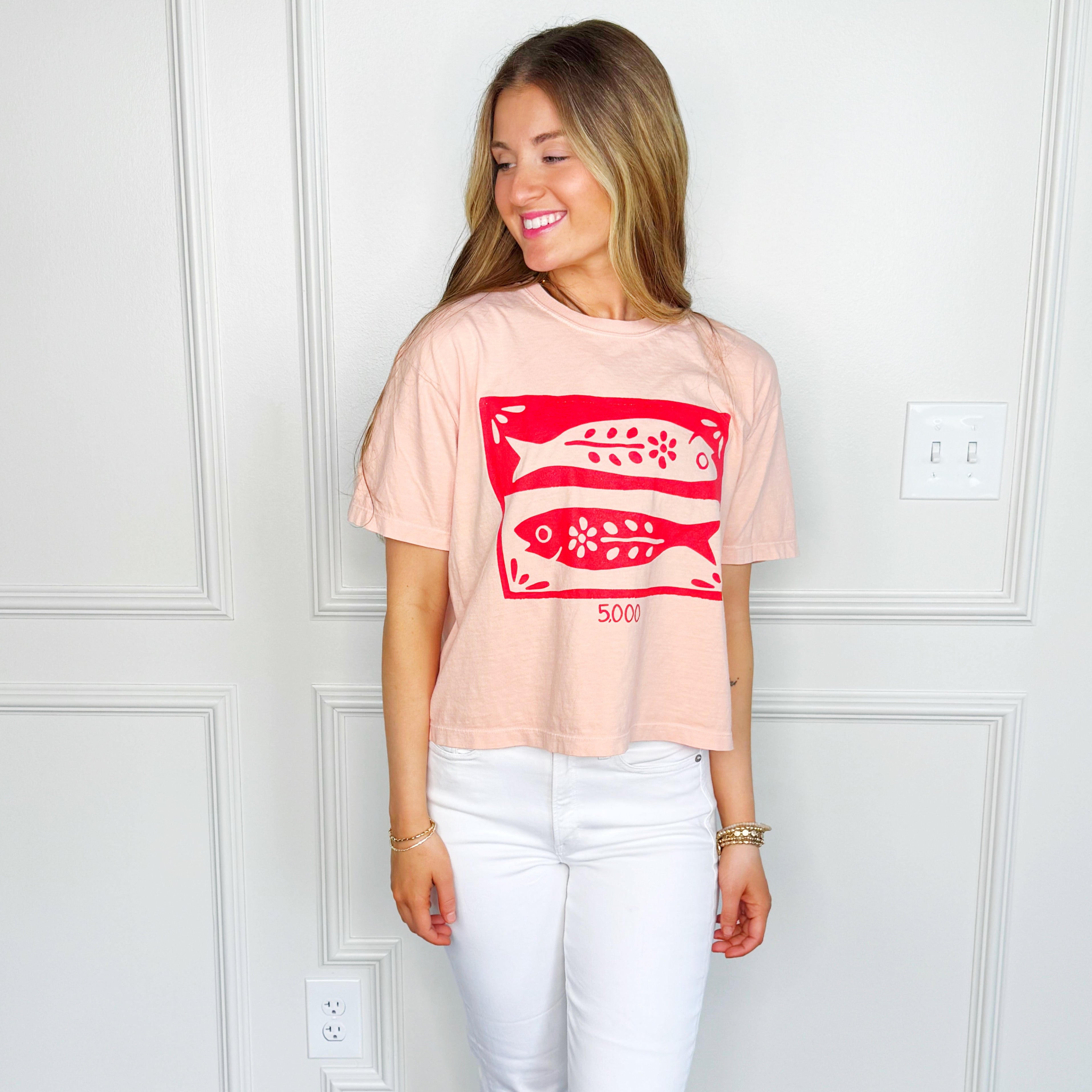 5000 Fish Crop Tee