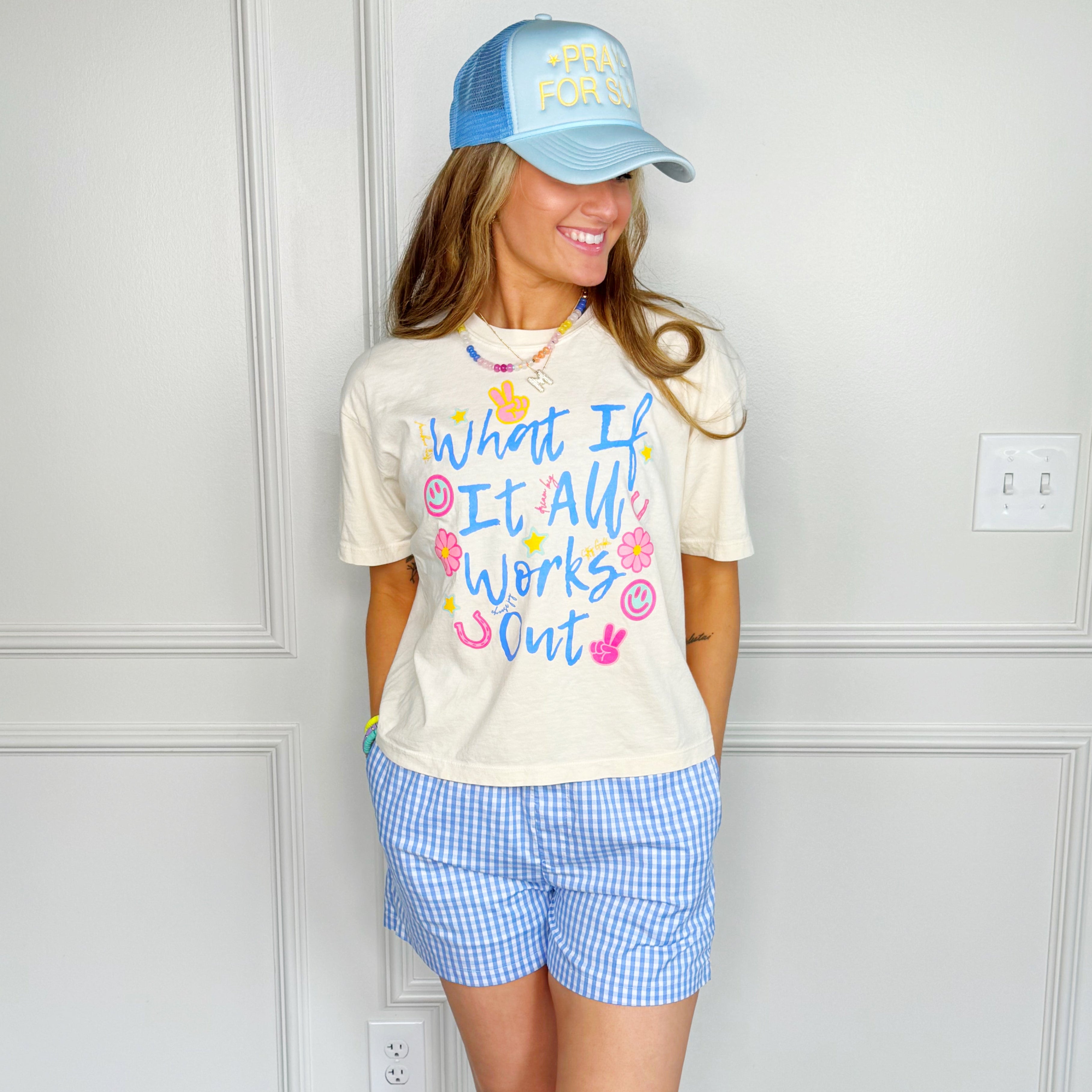 What If It All Works Out Cropped Tee
