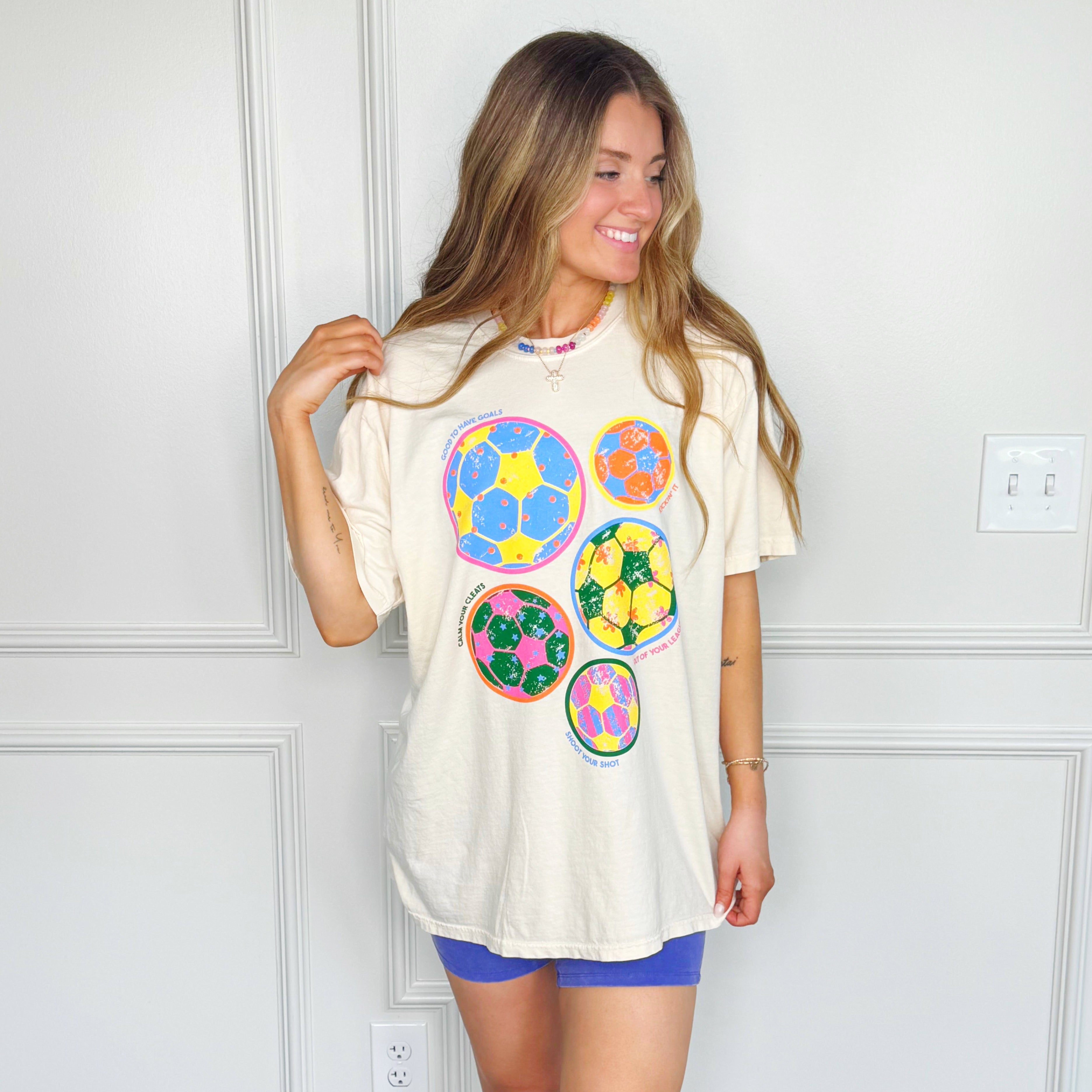 Kickin' It Soccer Balls Tee