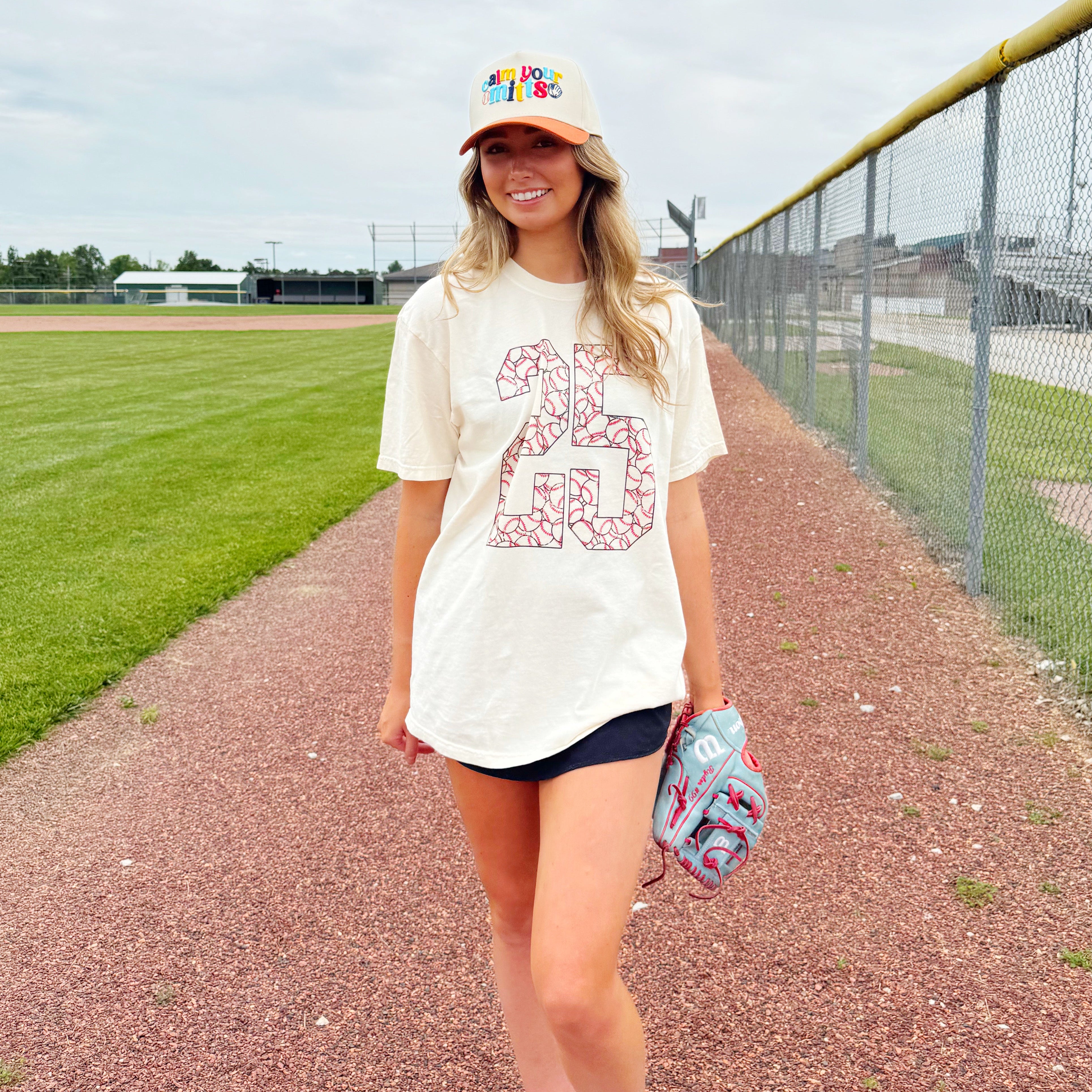 Custom Baseball Number Y & A Tee
