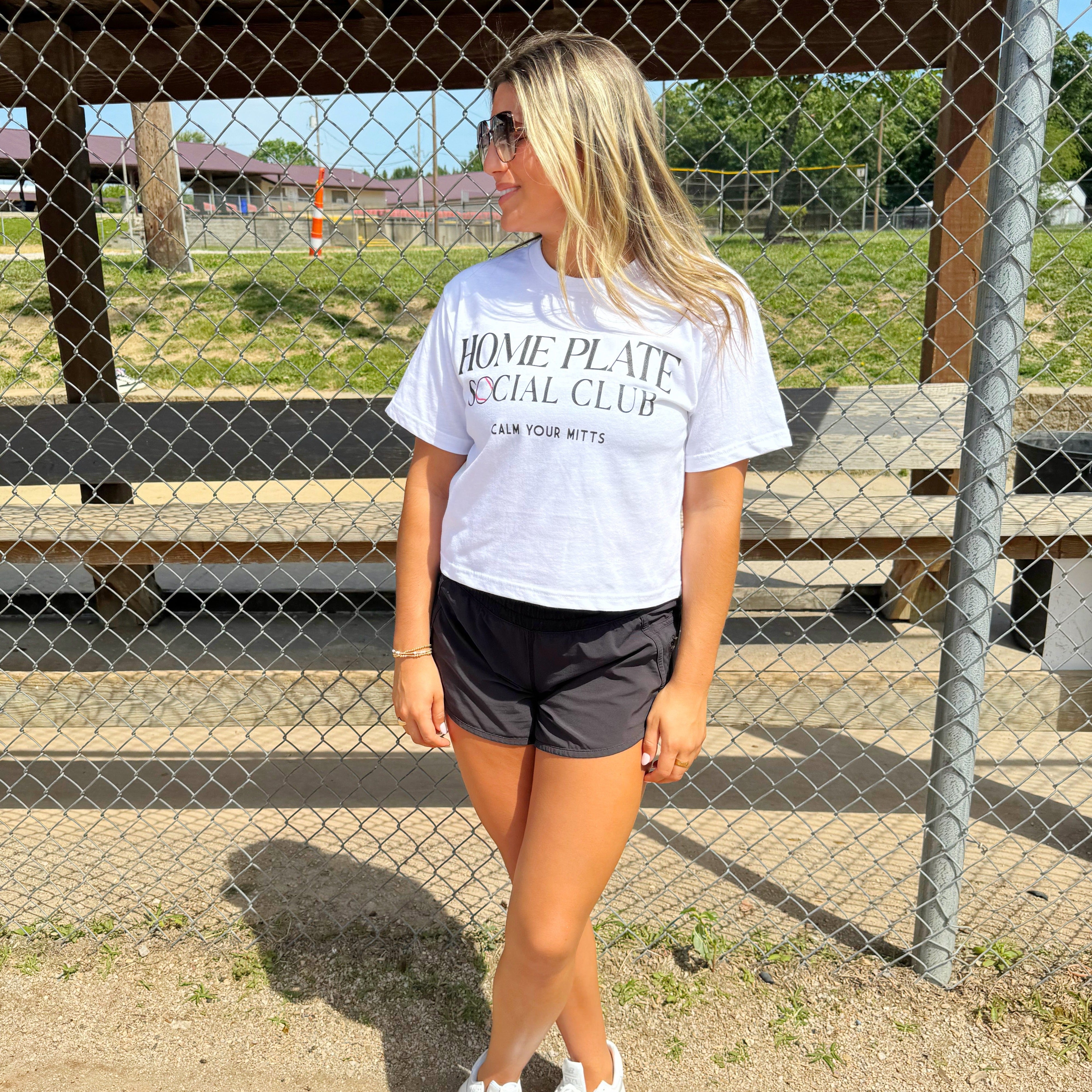 Home Plate Social Club Cropped Tee