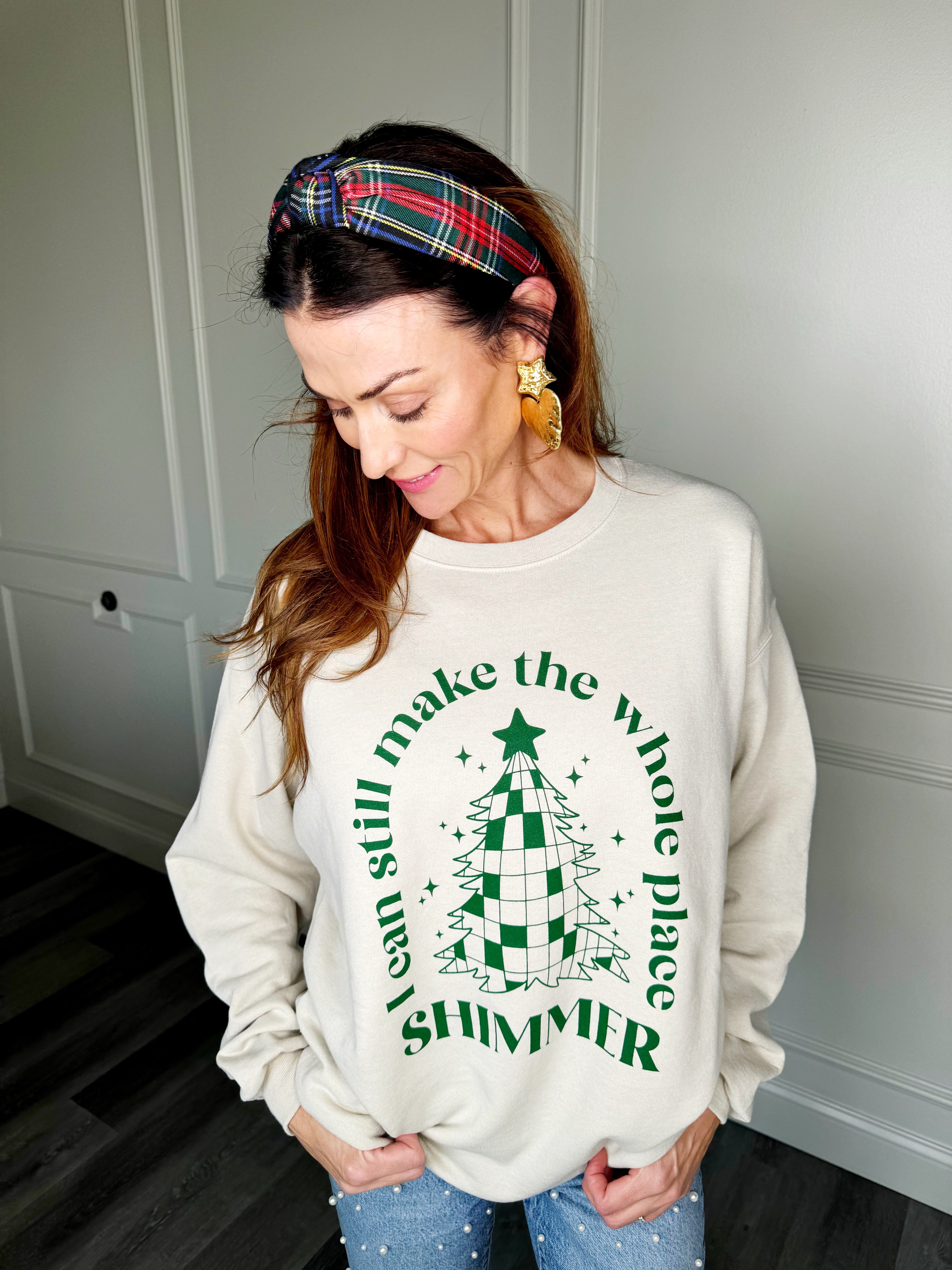 Shimmer Tree Sweatshirt