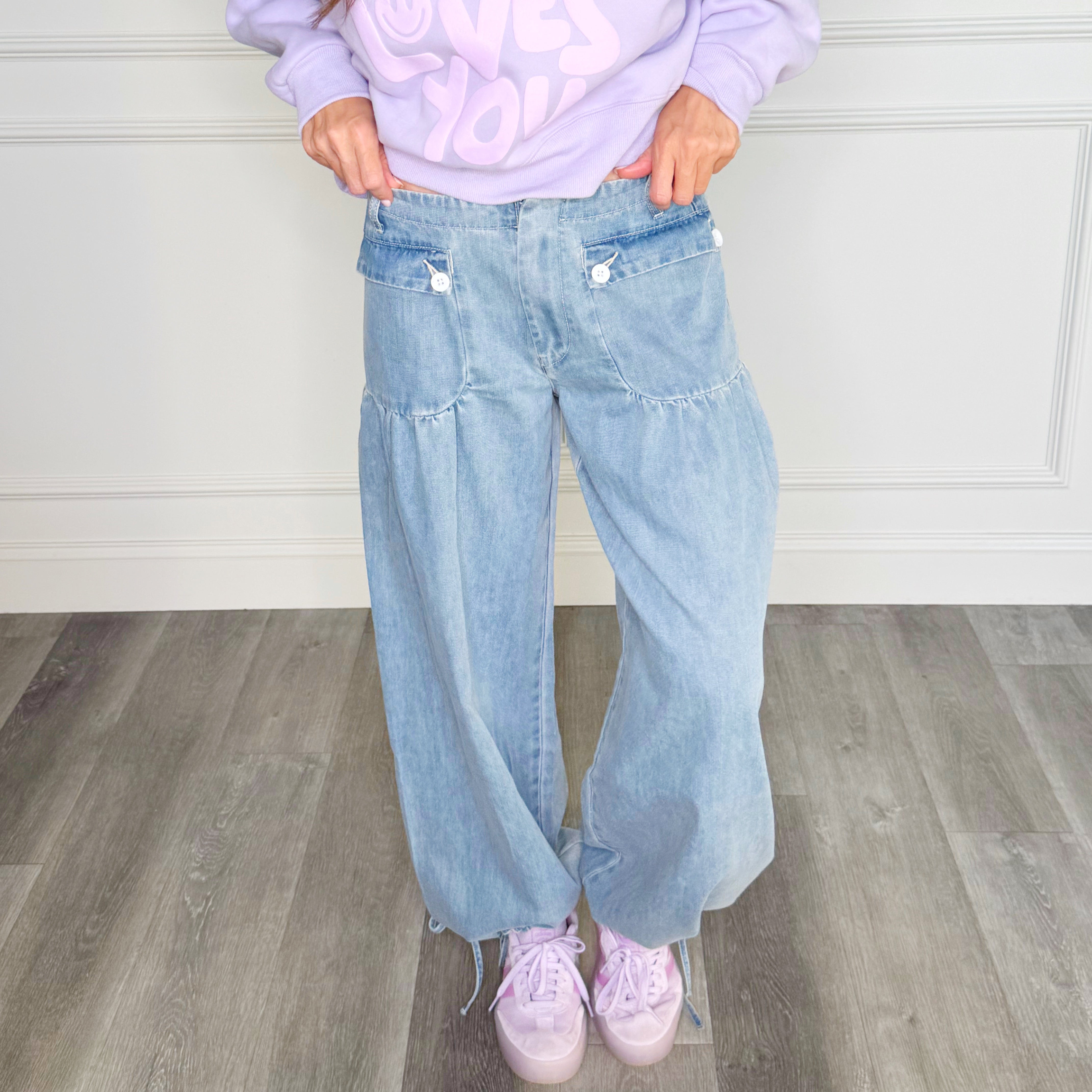 Scrunched Barrel Jeans
