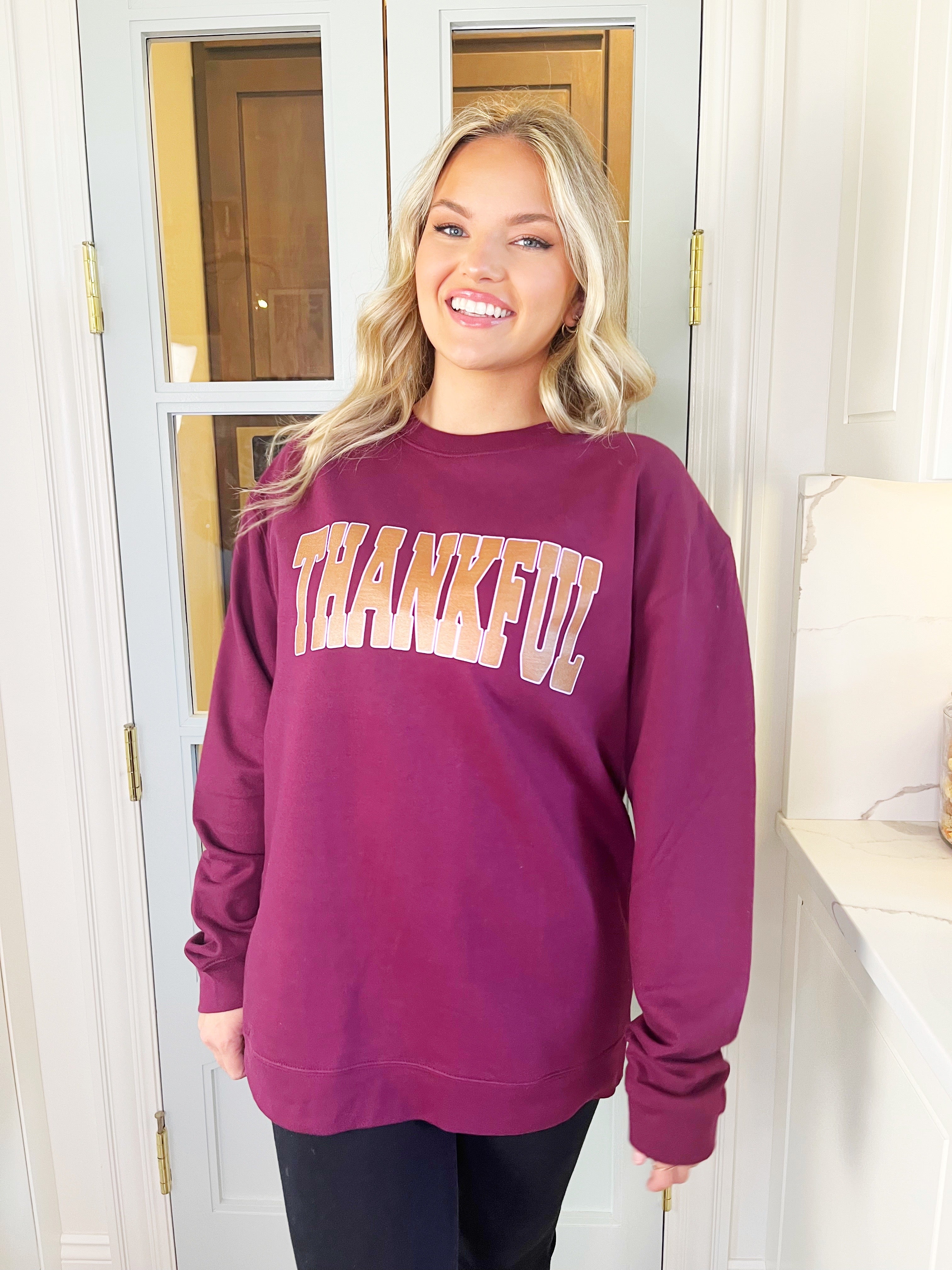 Thankful Copper Shimmer Youth & Adult Sweatshirt