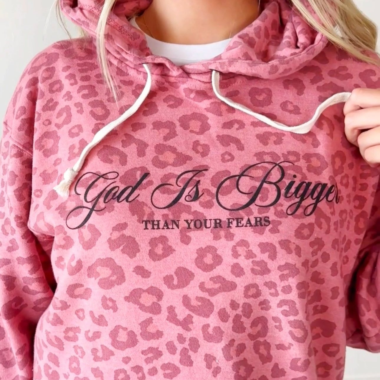 God Is Bigger Leopard Sweatshirt