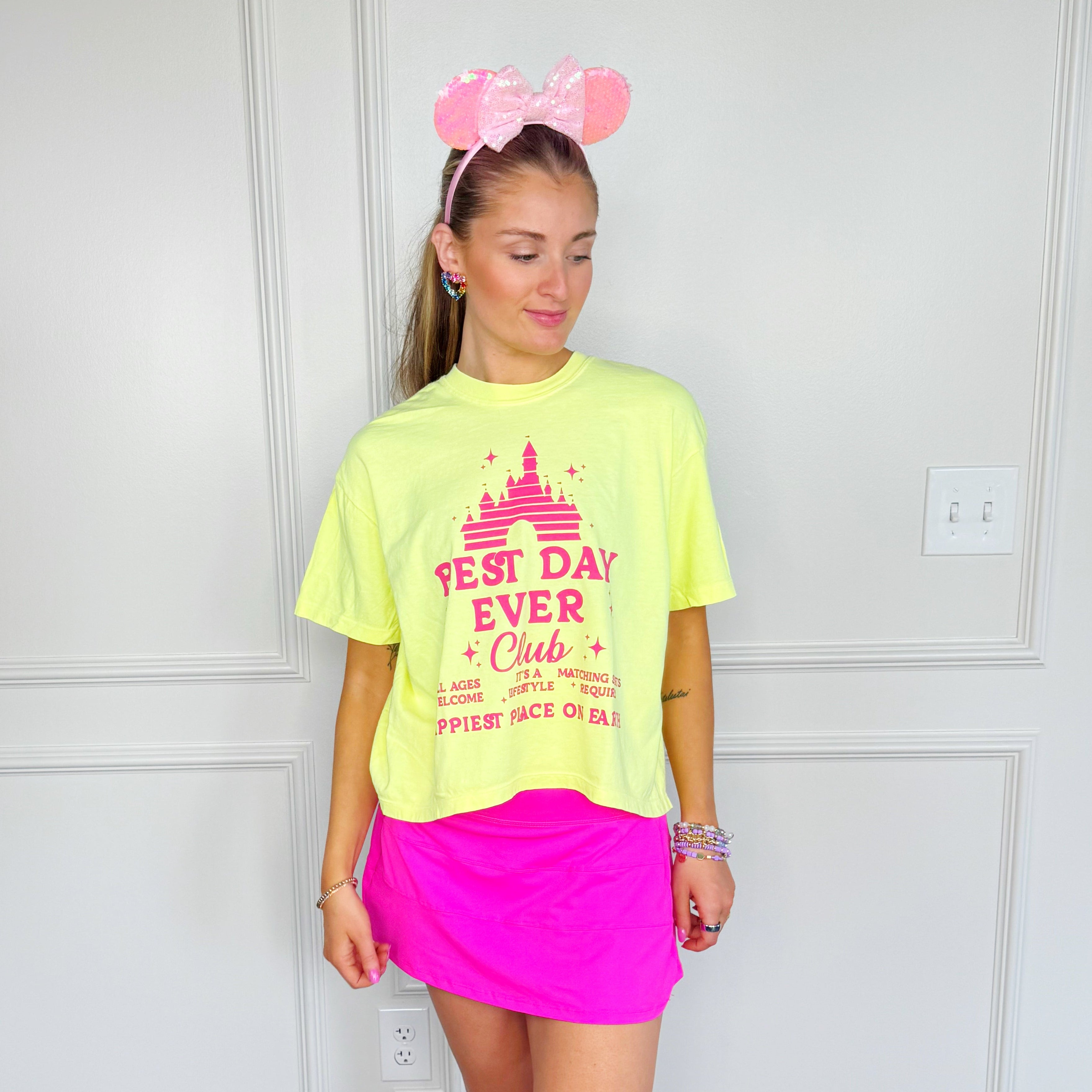 Best Day Ever Club Cropped Tee