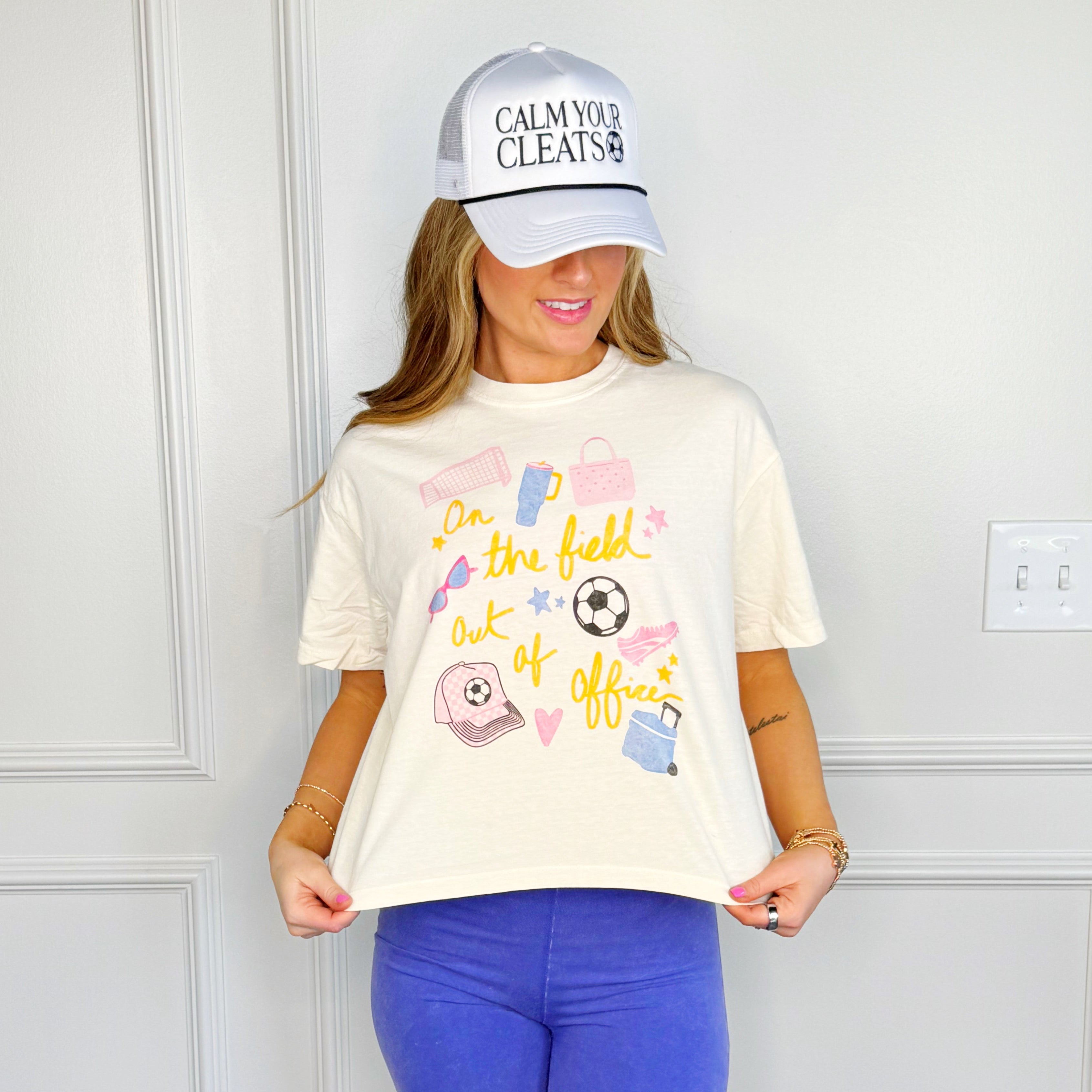 On The Field Soccer Crop Tee