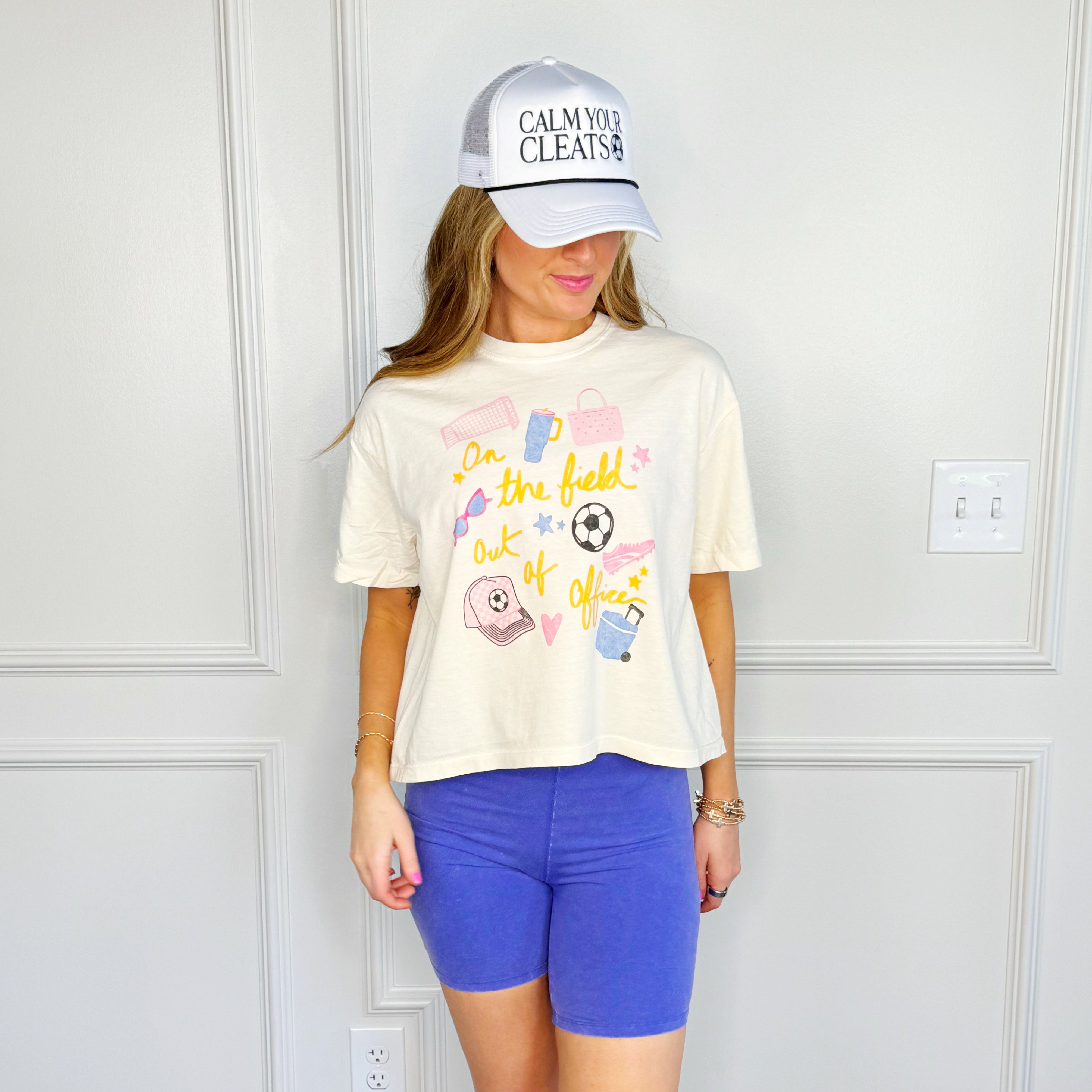 On The Field Soccer Crop Tee