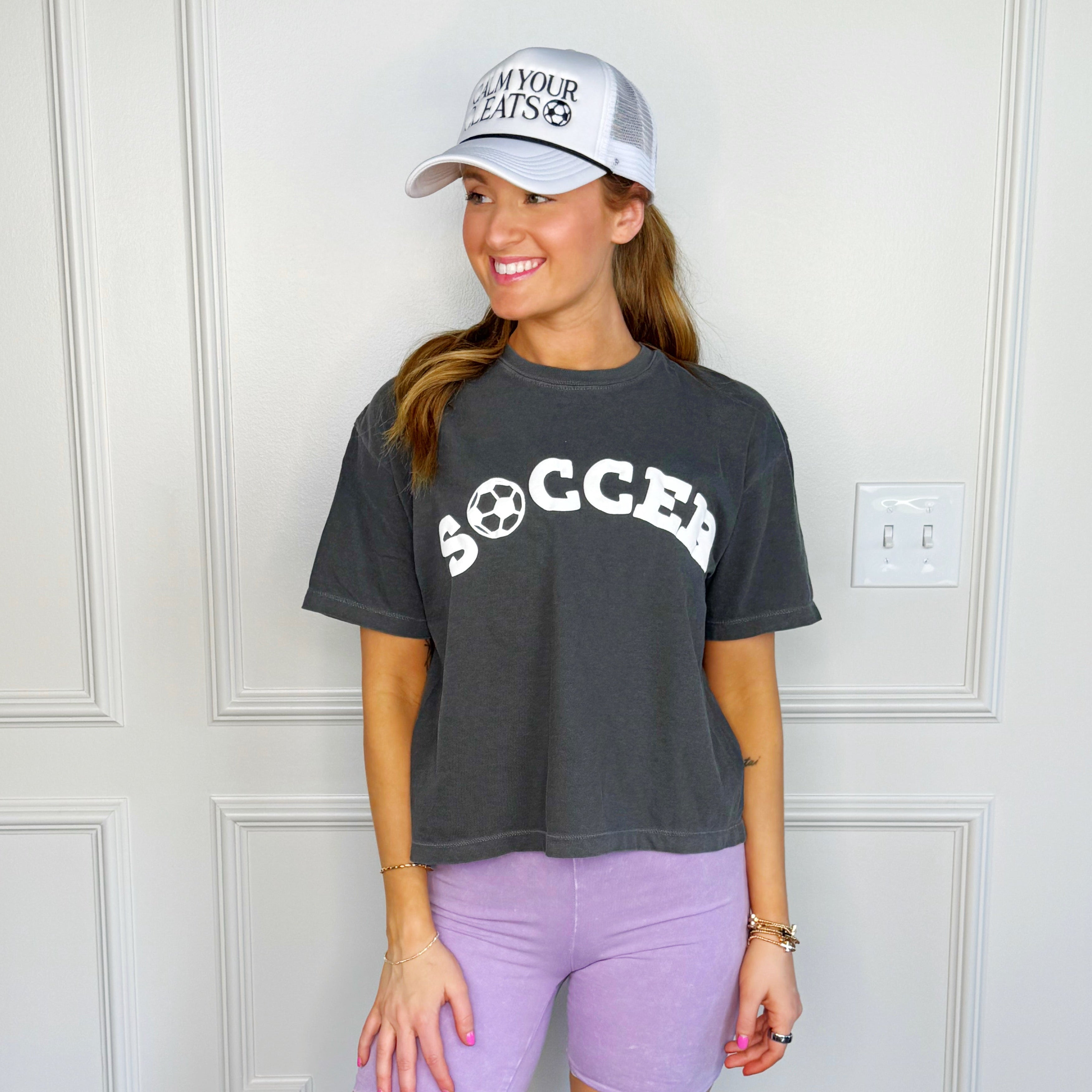 Puff Soccer Crop Tee