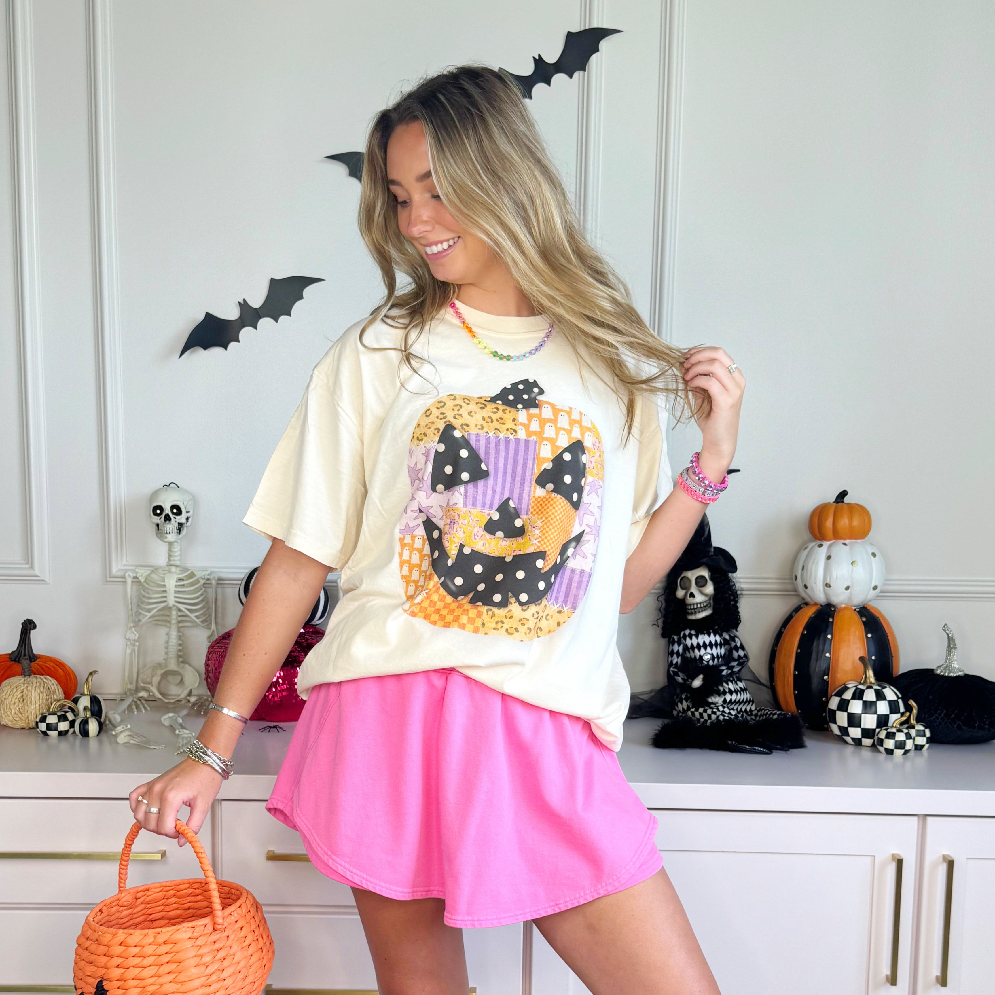 Patchwork Jack O Lantern Youth & Adult Tee