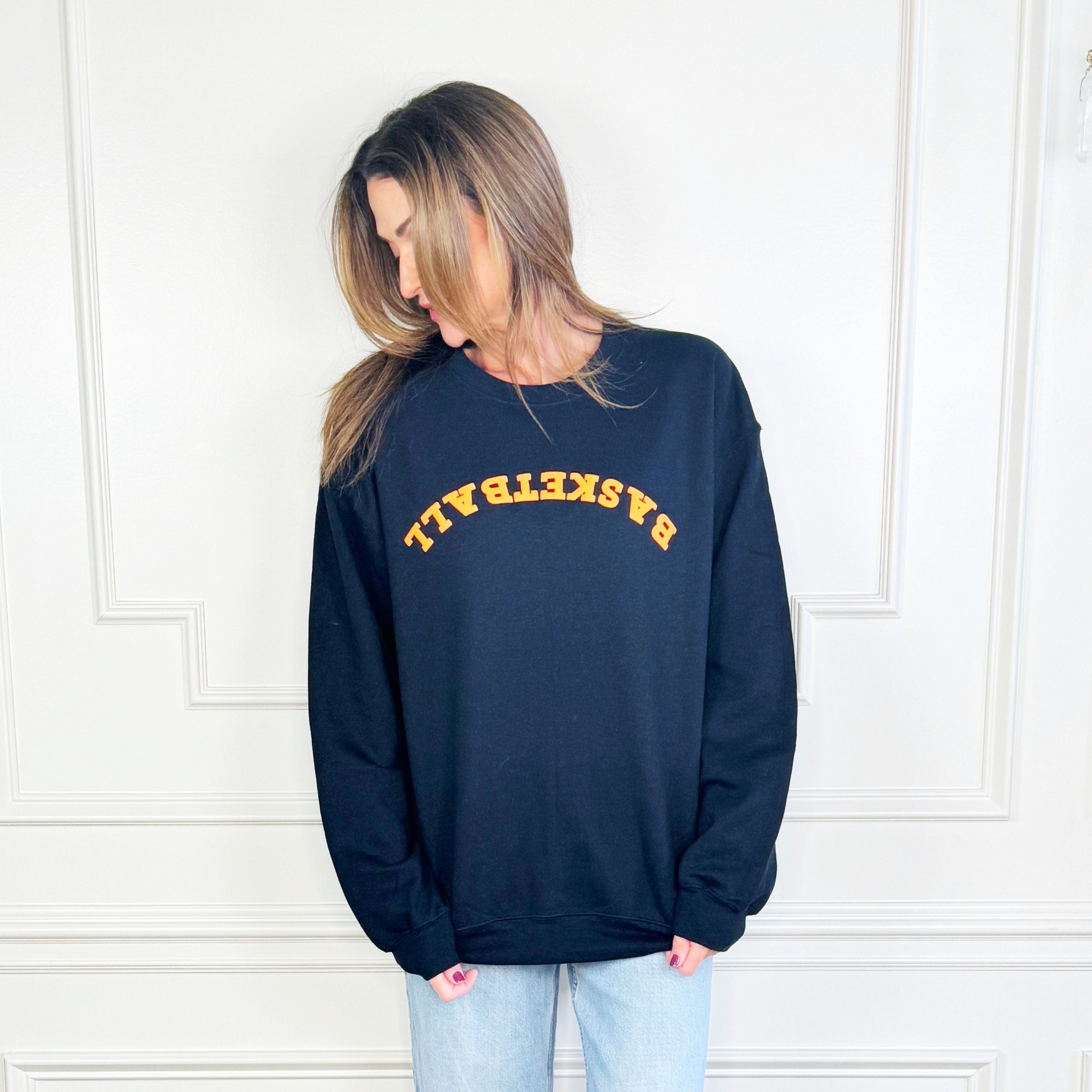 Upside Down Puff Basketball Sweatshirt