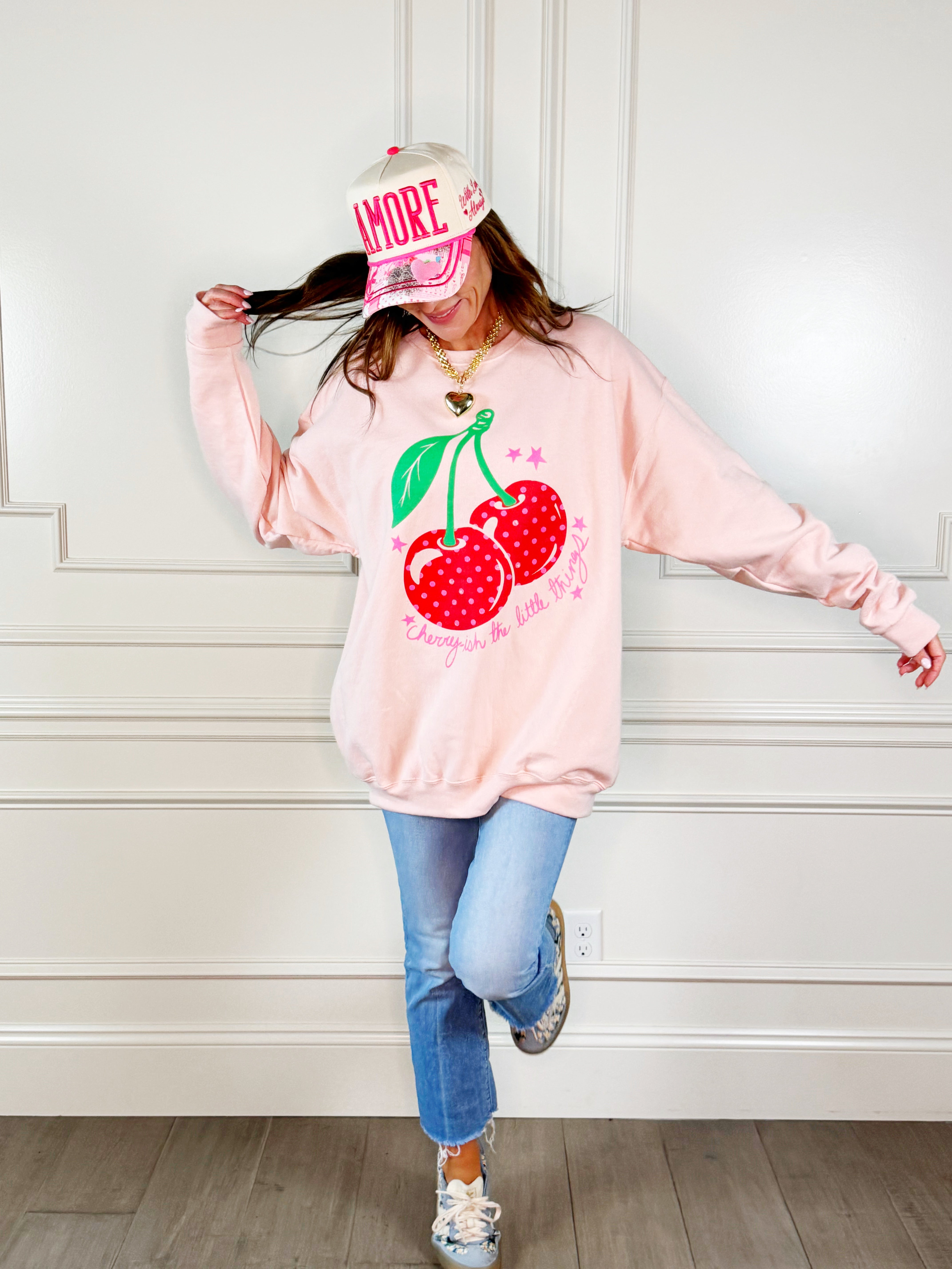 Cherry-ish the Little Things Sweatshirt