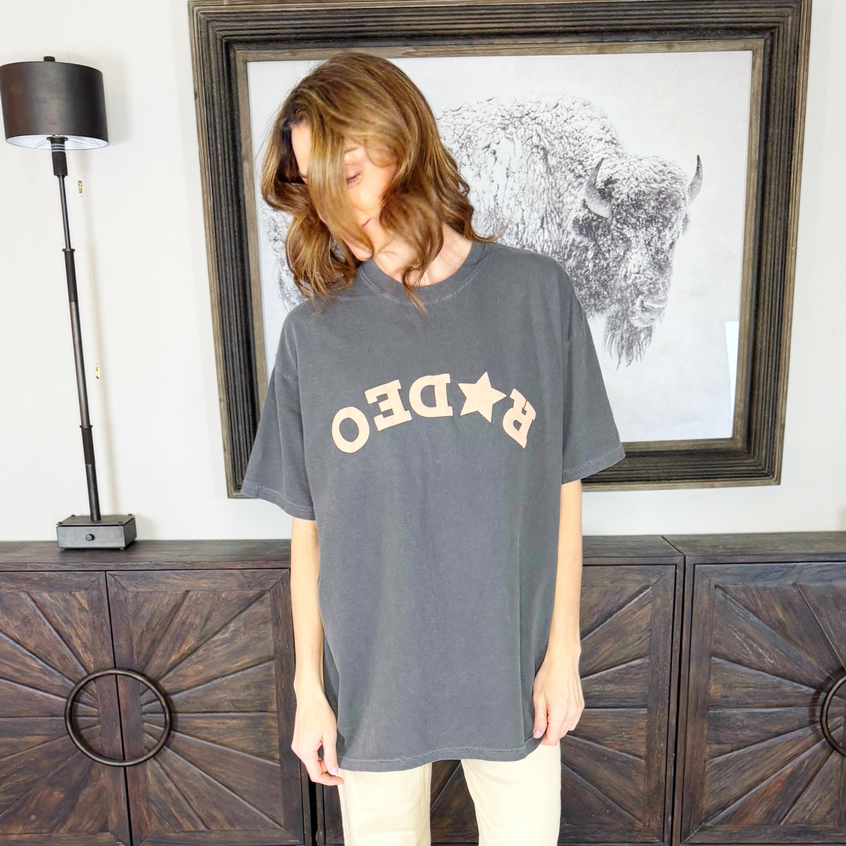Upside-down Rodeo Puff Tee