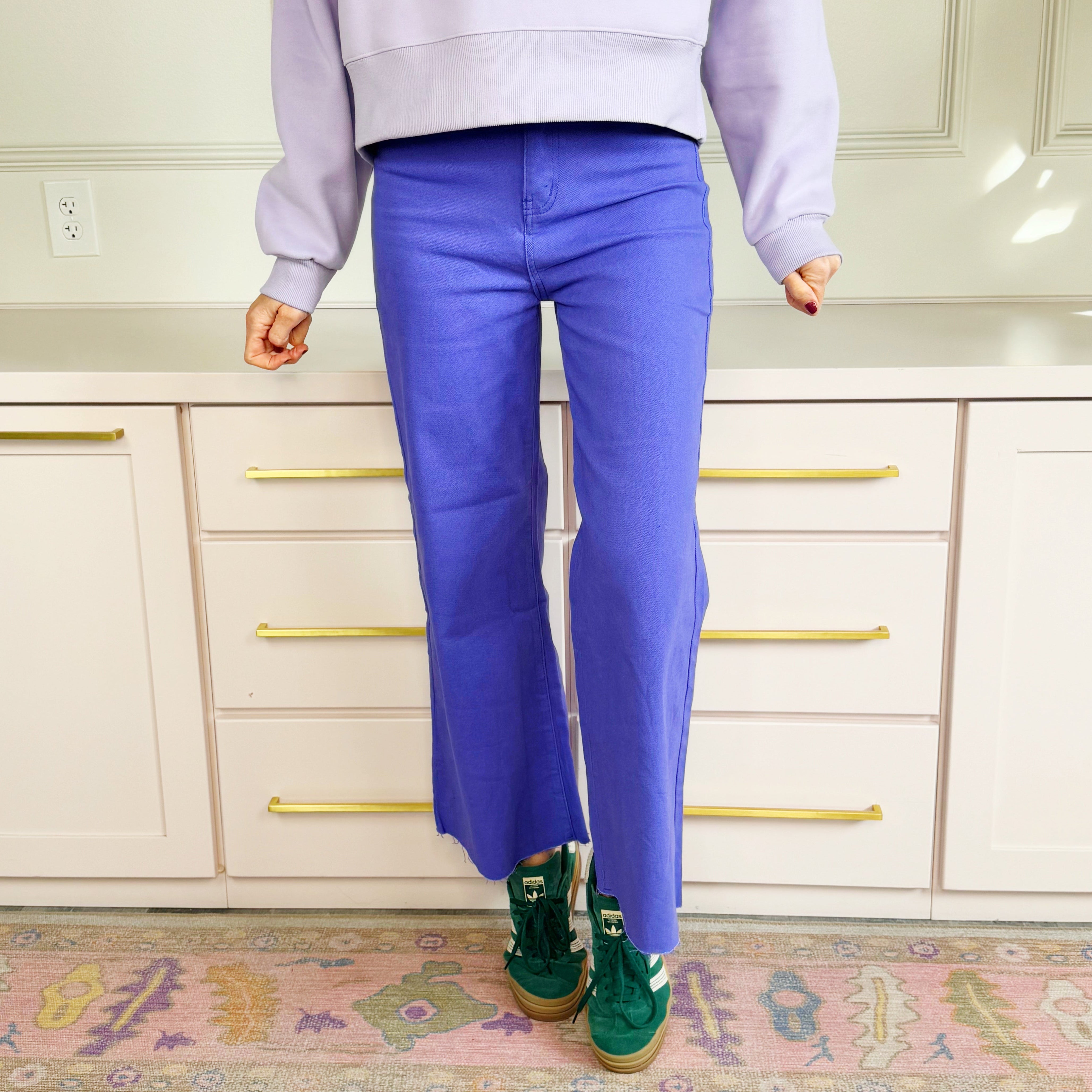 Dark Purple Wide Leg Pant