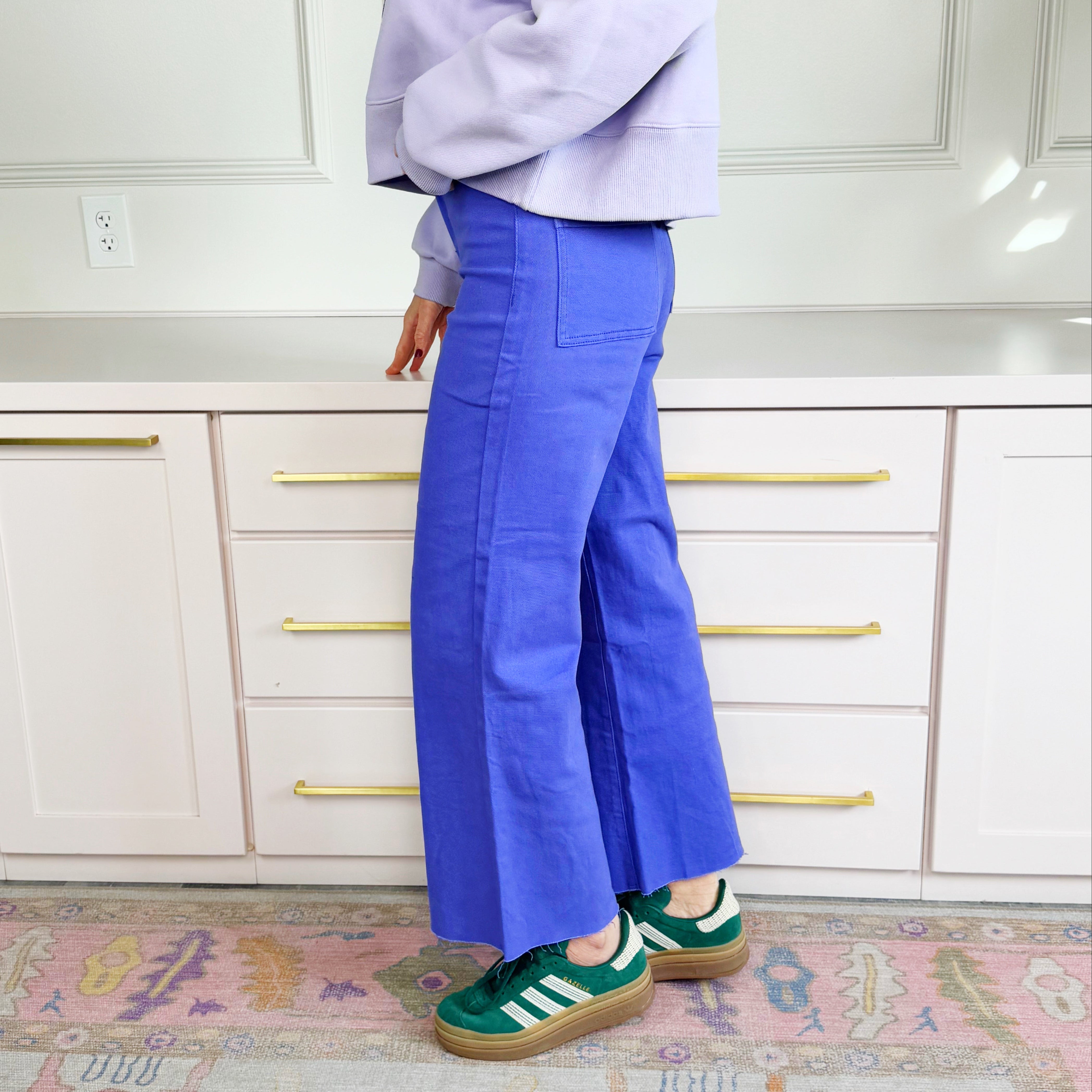 Dark Purple Wide Leg Pant
