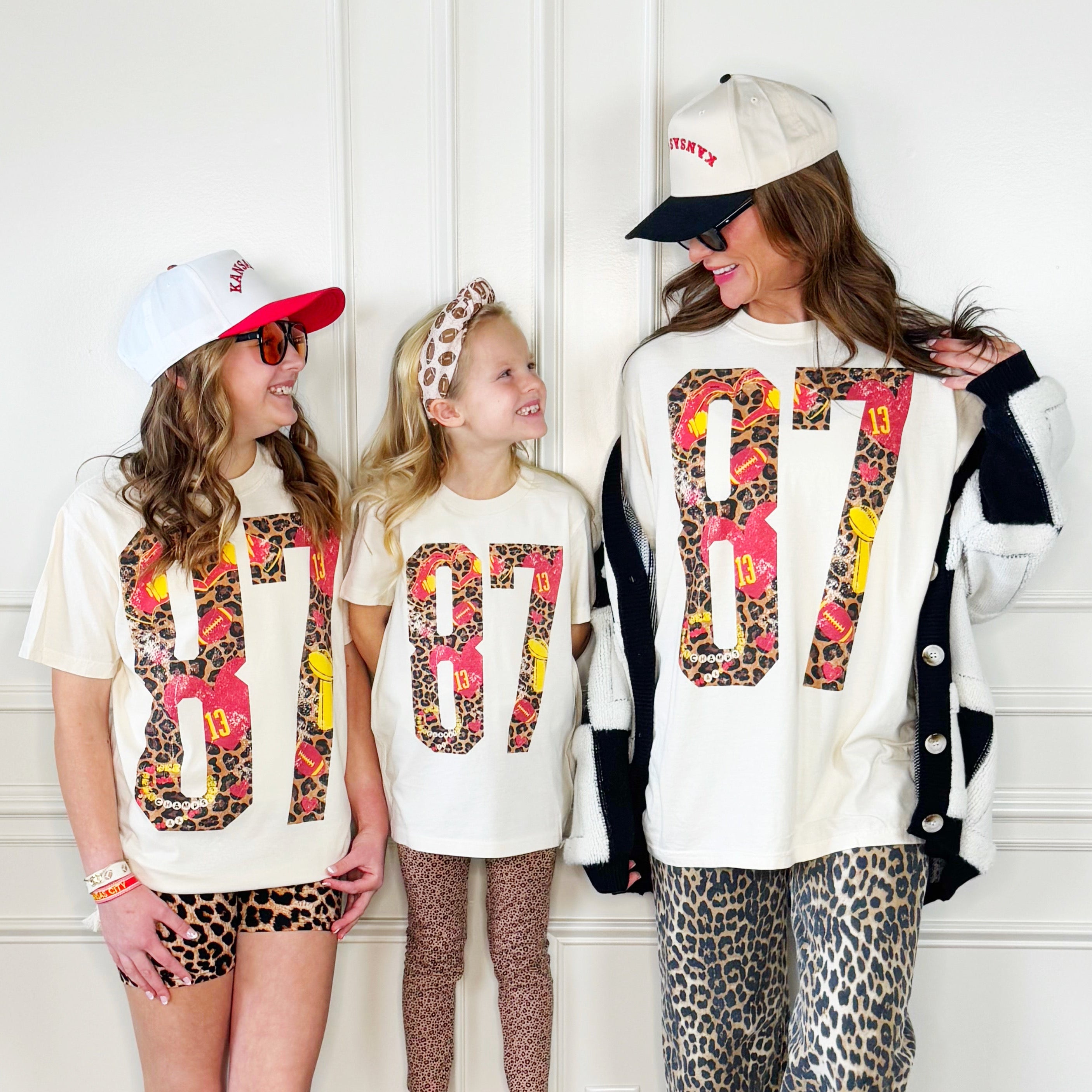 87 Football Leopard Y&A Tee