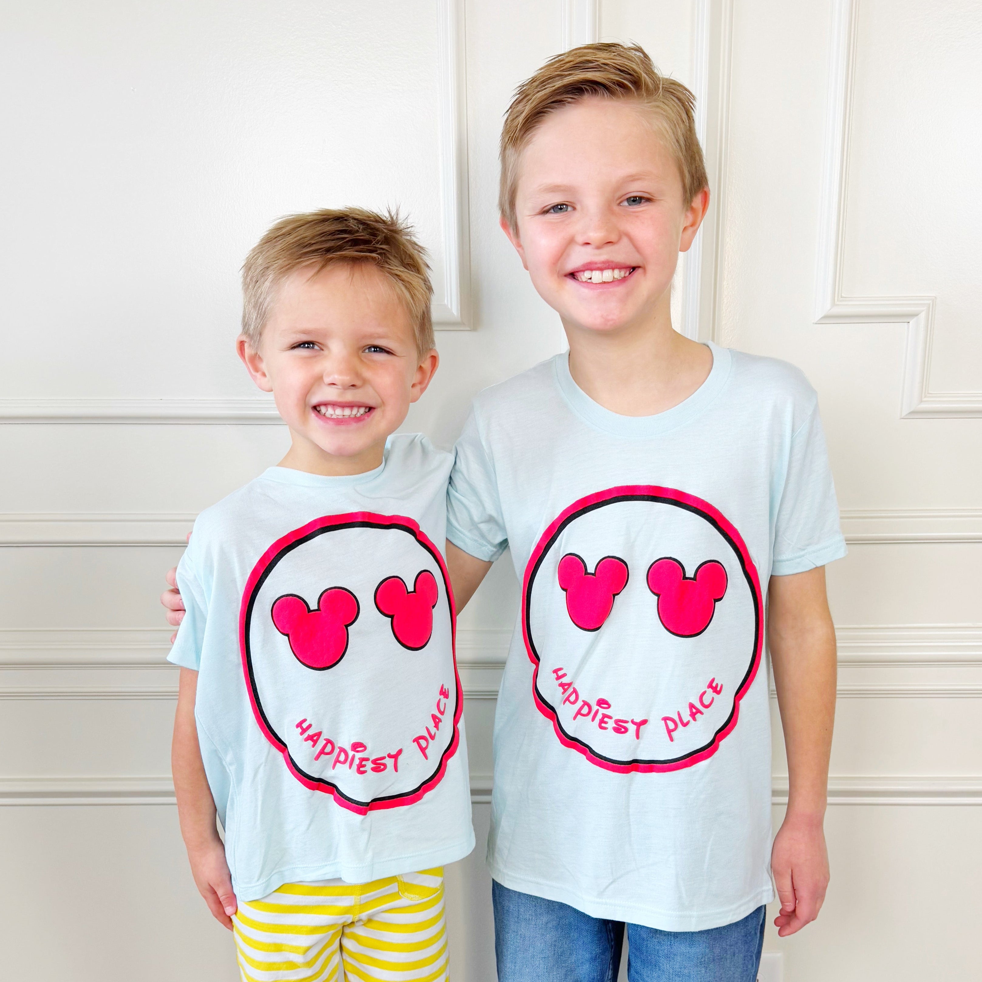 Puff Happiest Place Boy Smiley Youth & Adult Tee
