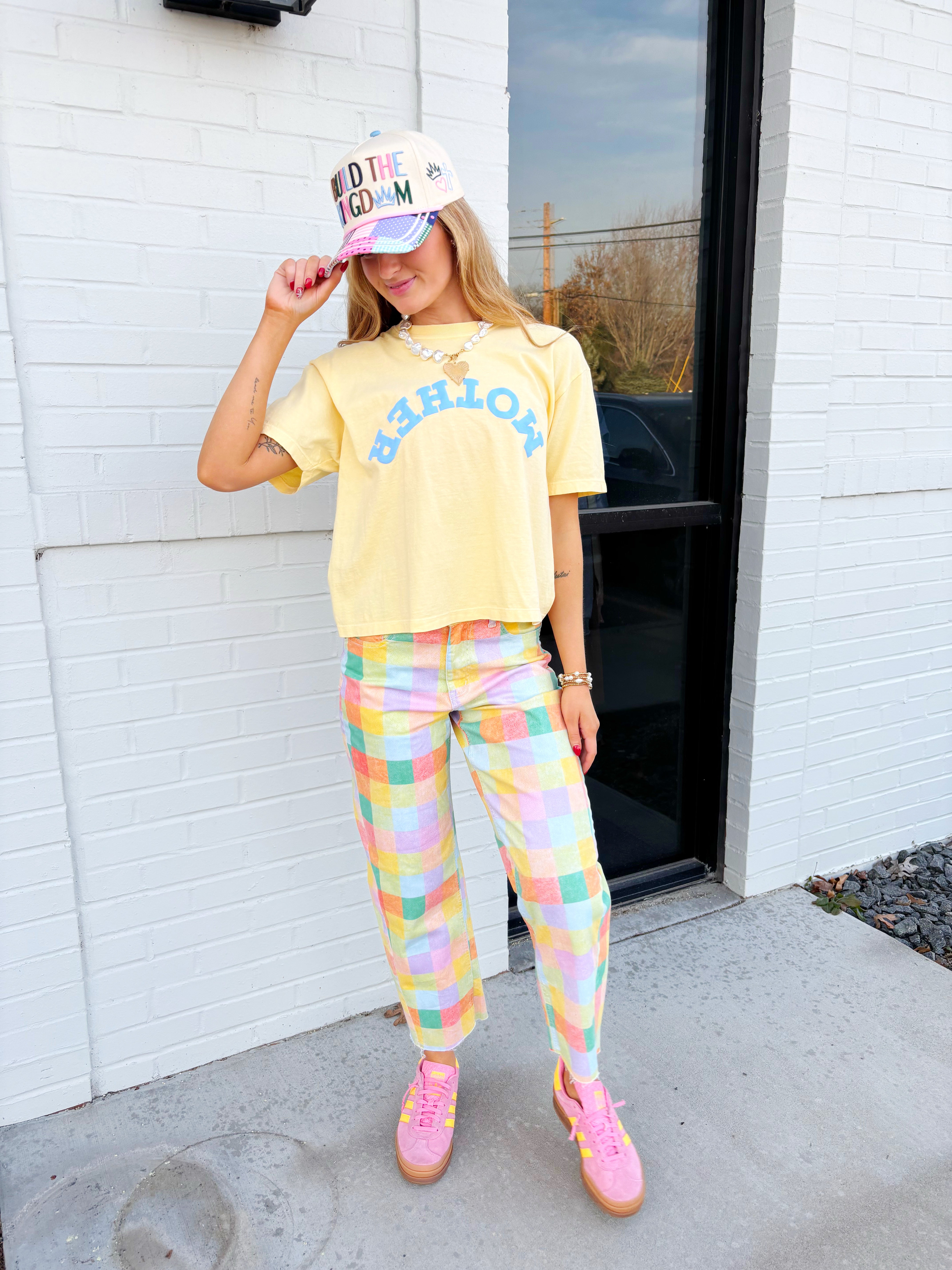 Madras Plaid Barrel Pants PRE ORDER