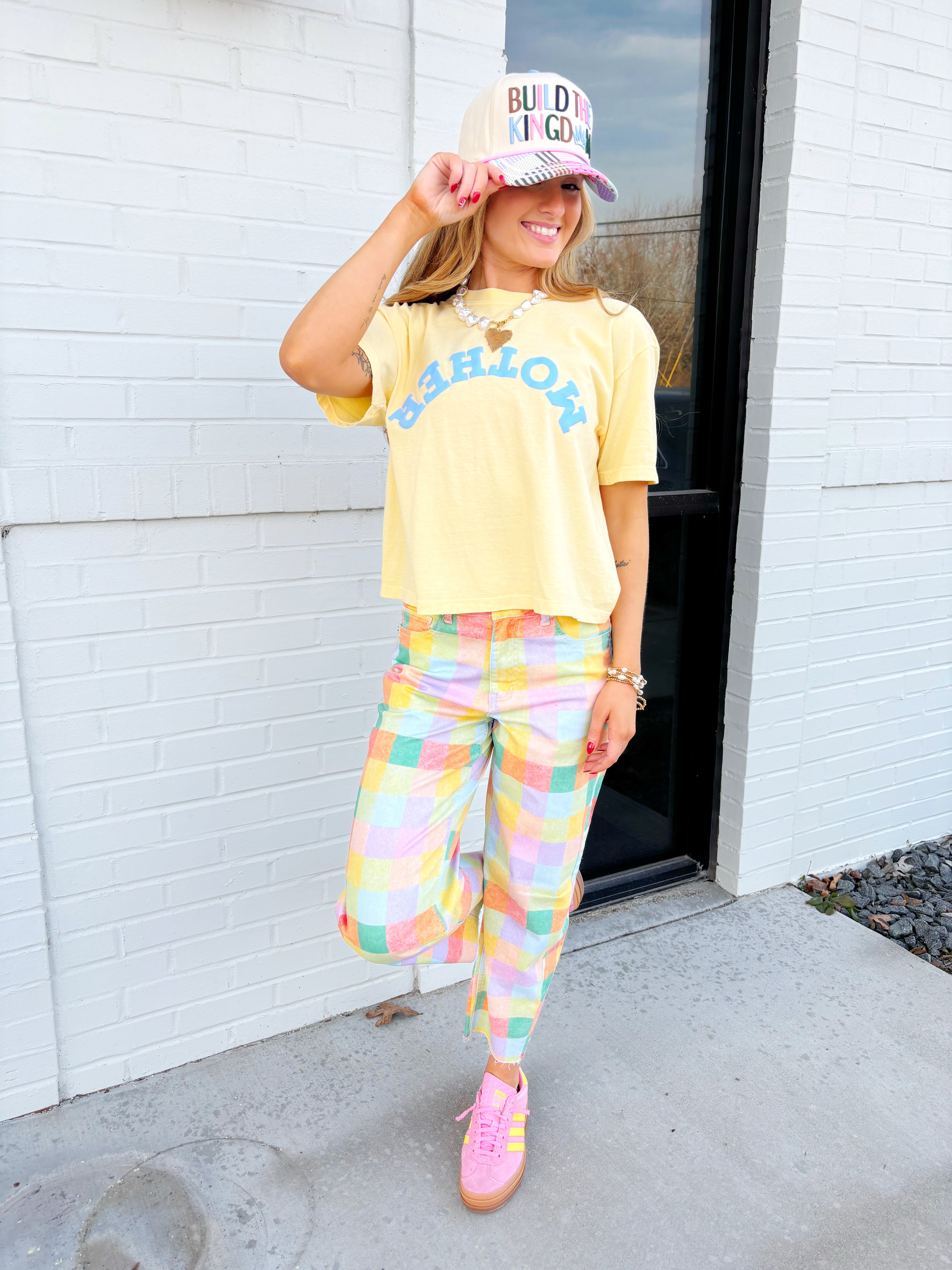 Madras Plaid Barrel Pants PRE ORDER