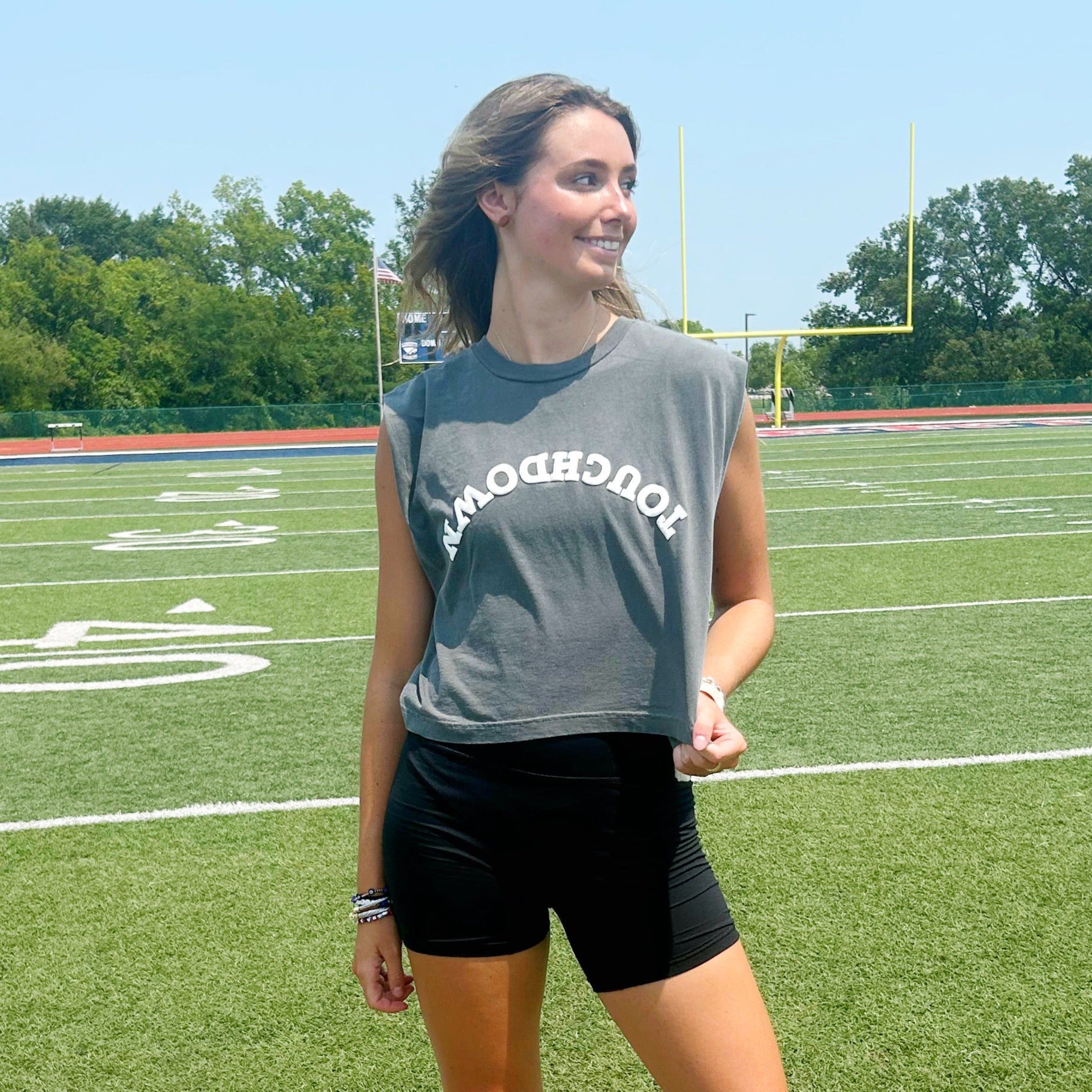 Puff Upside Down Touchdown Muscle Tee