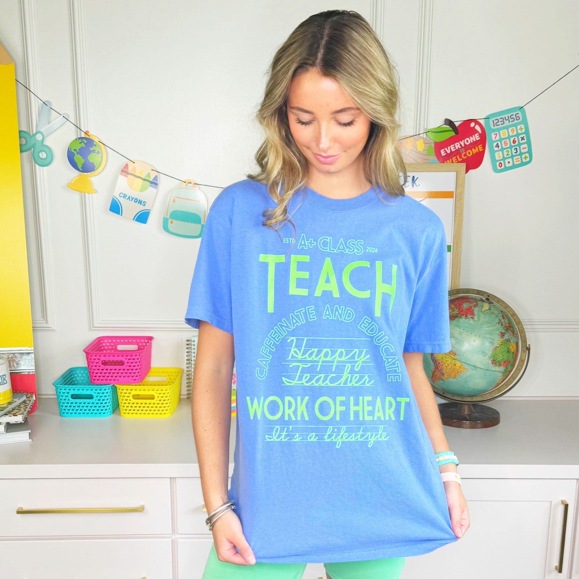 Teach Work of Heart Tee